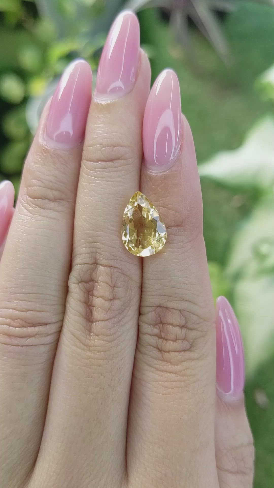 2.97 Ct. Citrine from Brazil Size Video