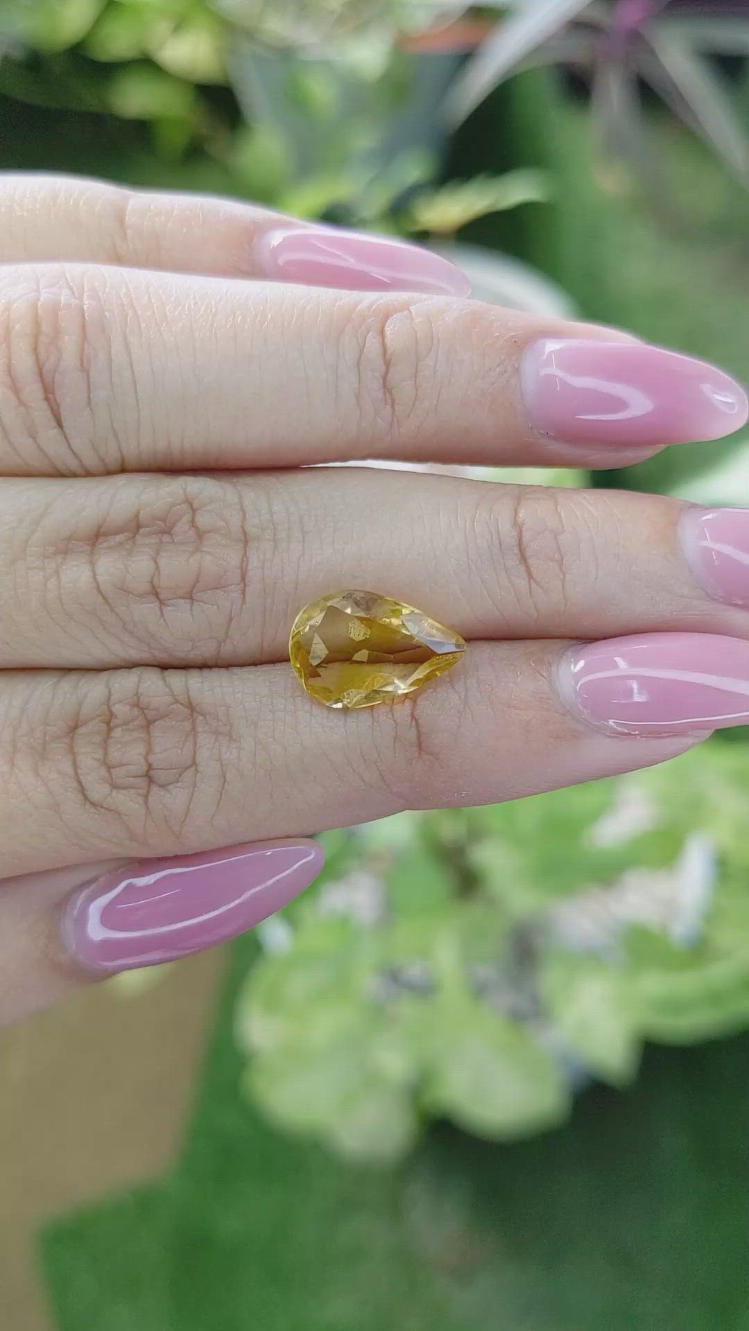 2.93 Ct. Citrine from Brazil Size Video