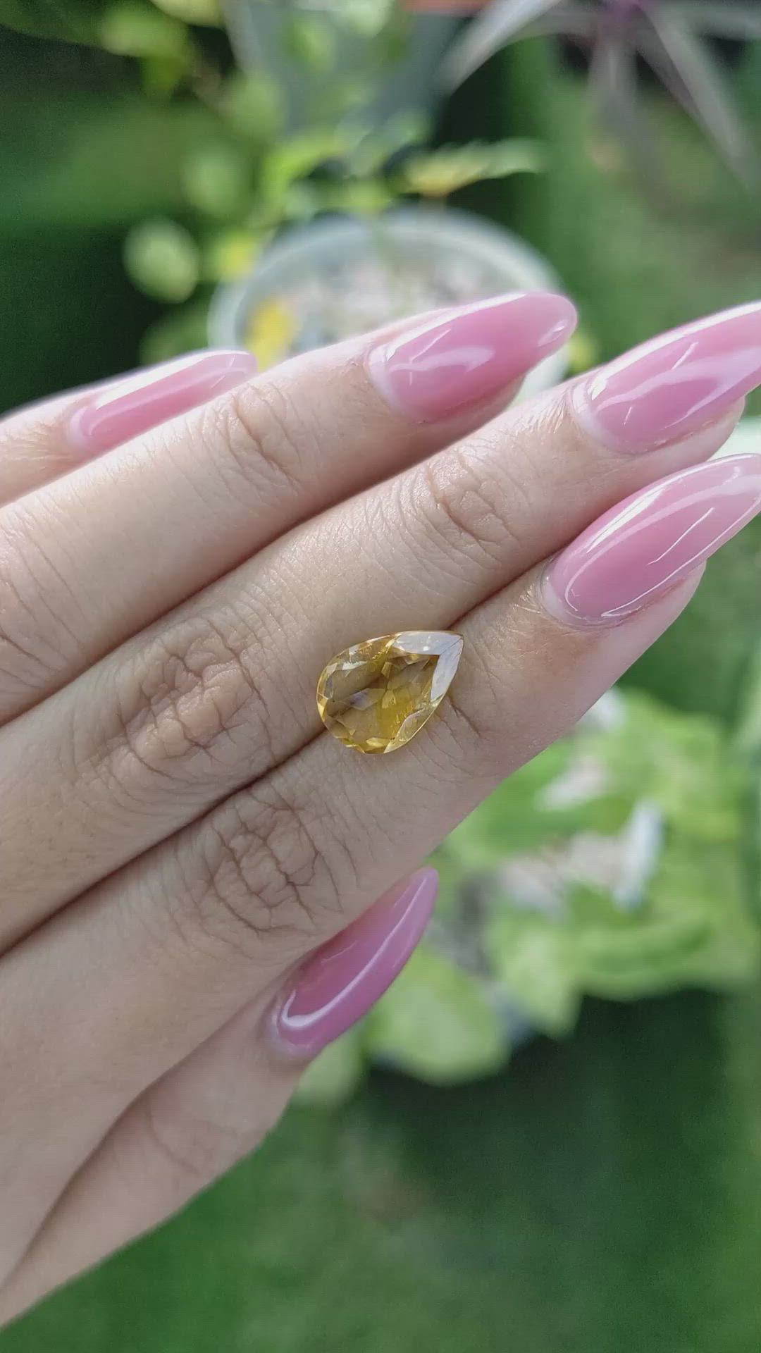 2.93 Ct. Citrine from Brazil Size Video