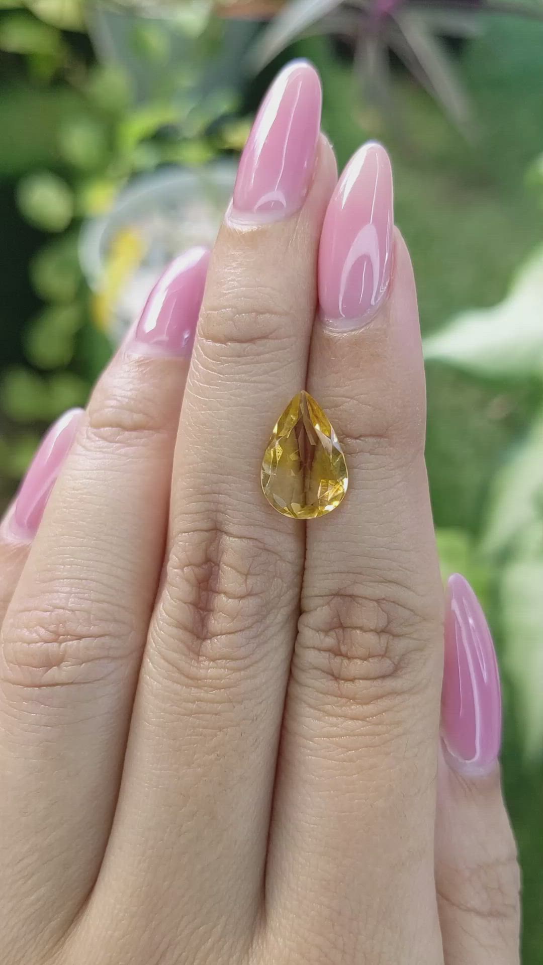 2.93 Ct. Citrine from Brazil Size Video