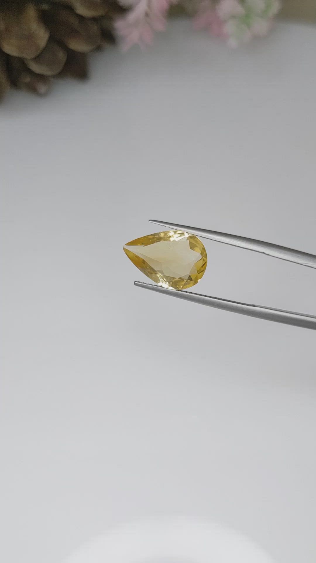 3.22 Ct. Citrine from Brazil Size Video