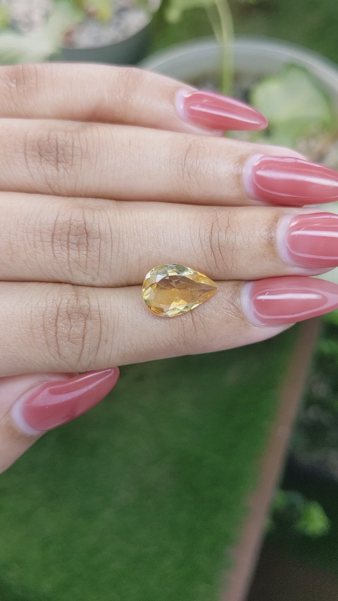 3.22 Ct. Citrine from Brazil Size Video