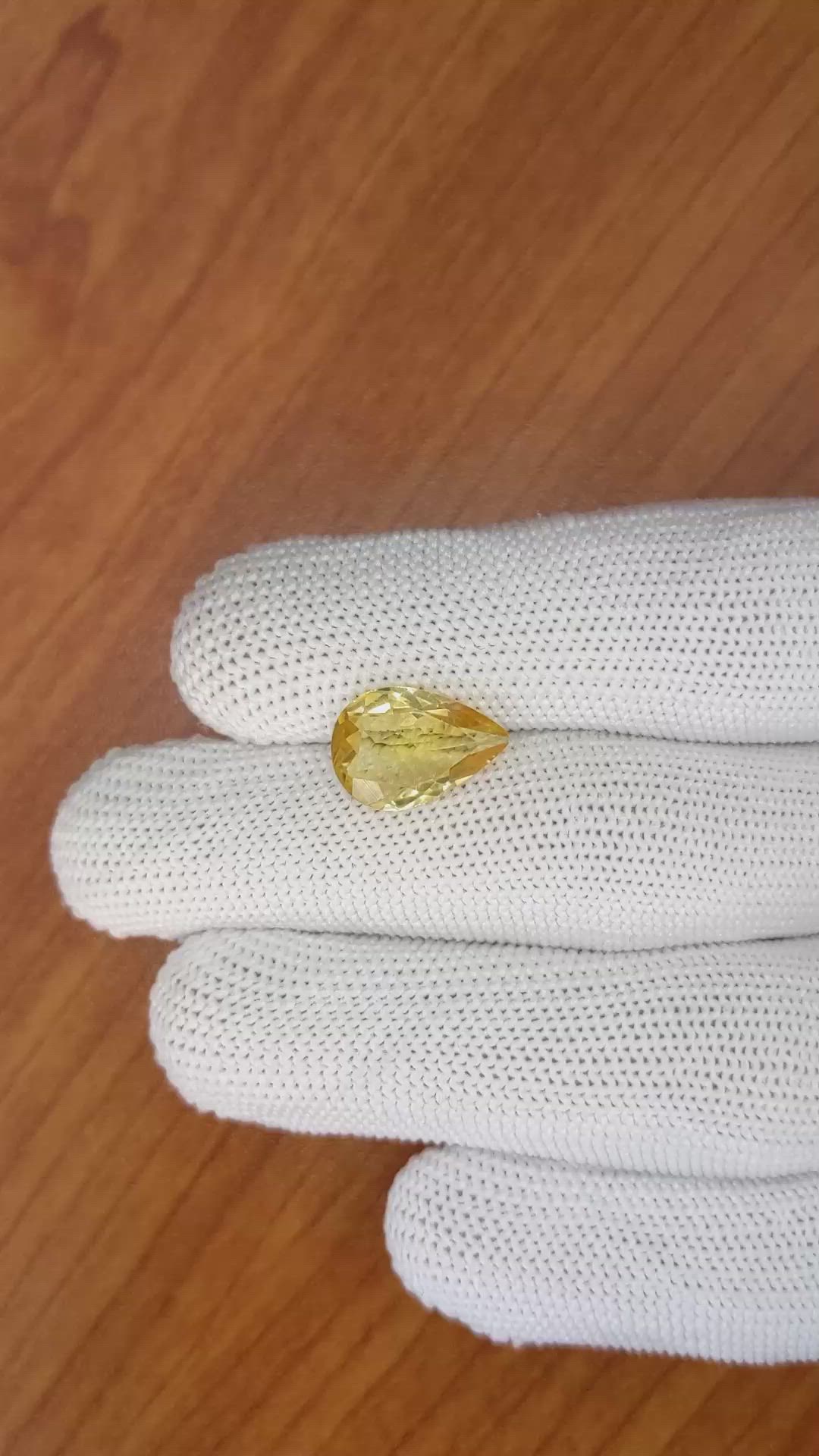 3.22 Ct. Citrine from Brazil Size Video