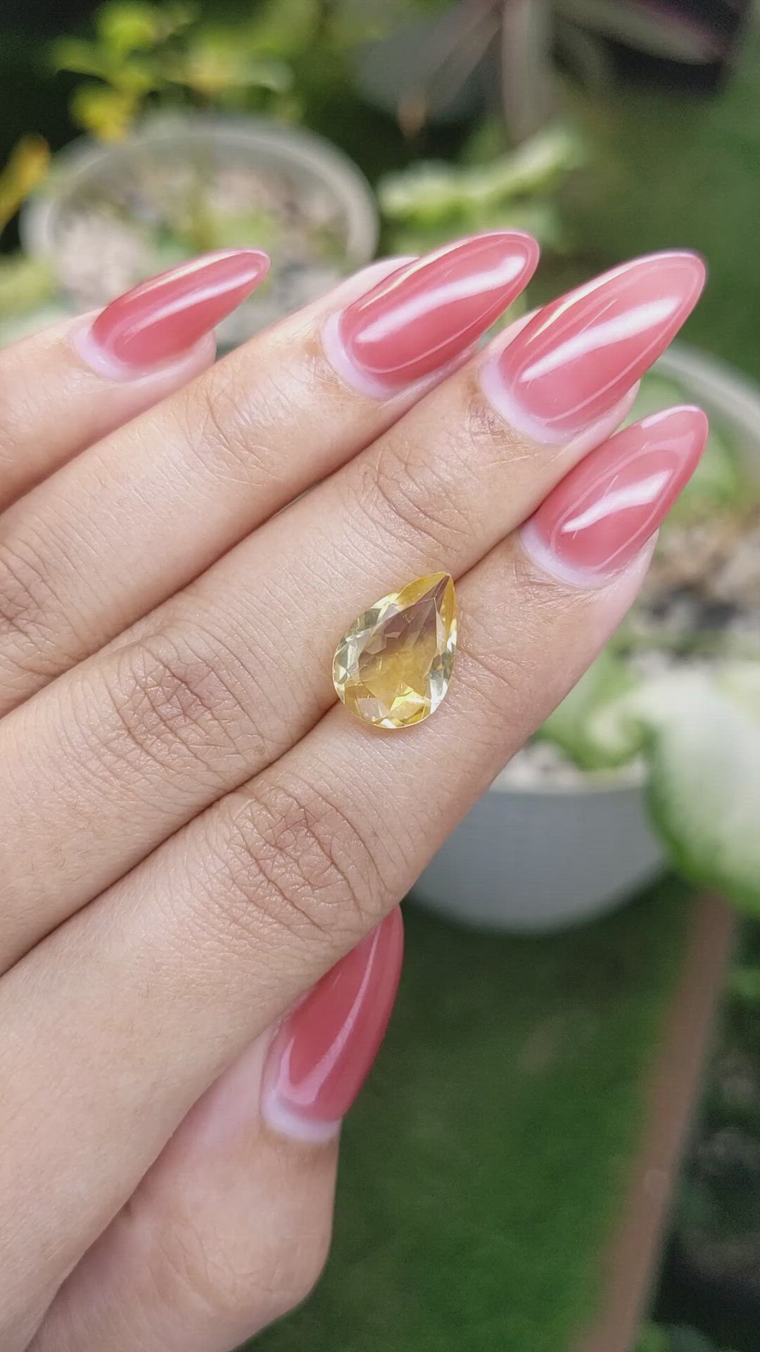 3.22 Ct. Citrine from Brazil Size Video