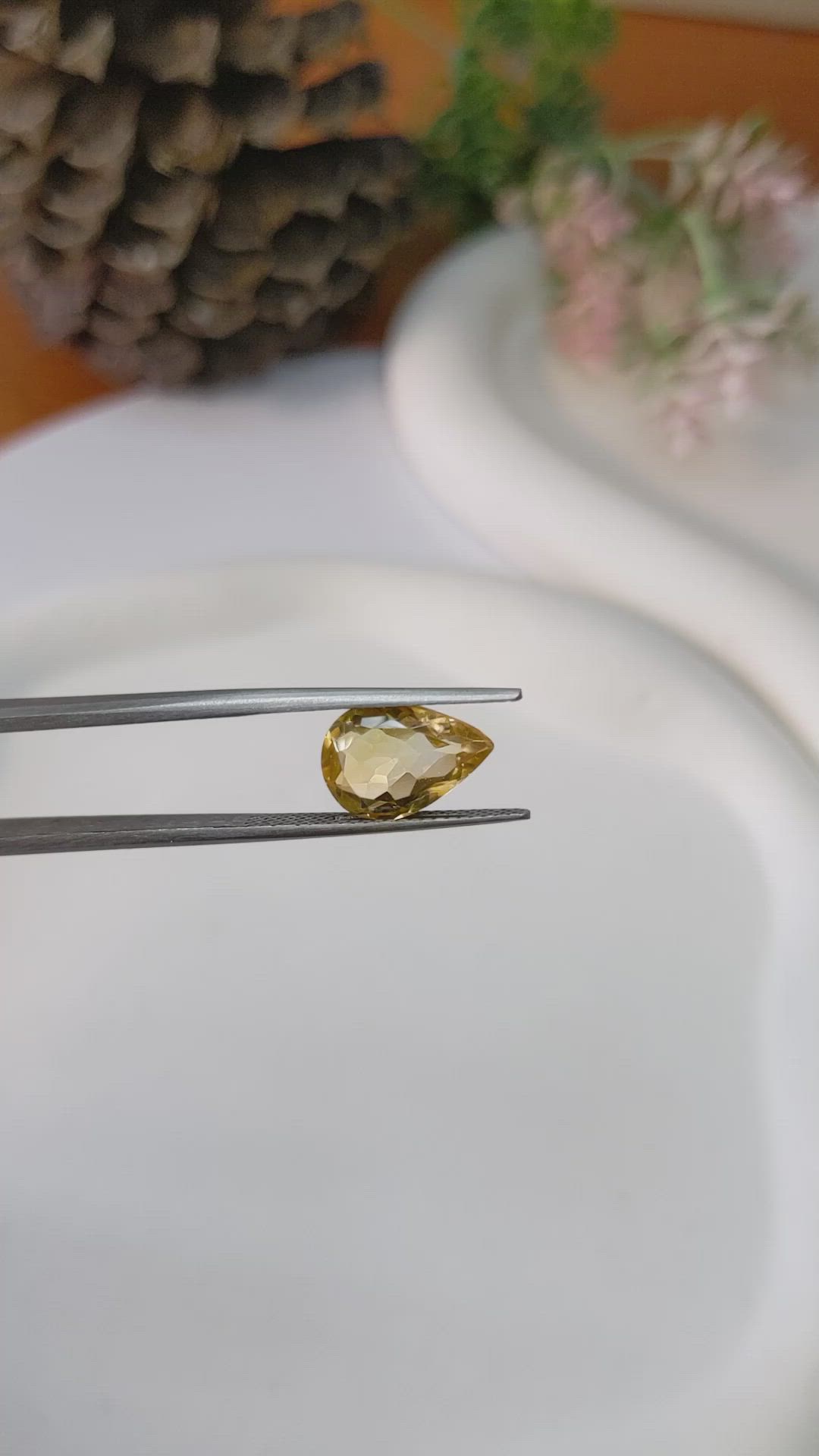 2.87 Ct. Citrine from Brazil Size Video