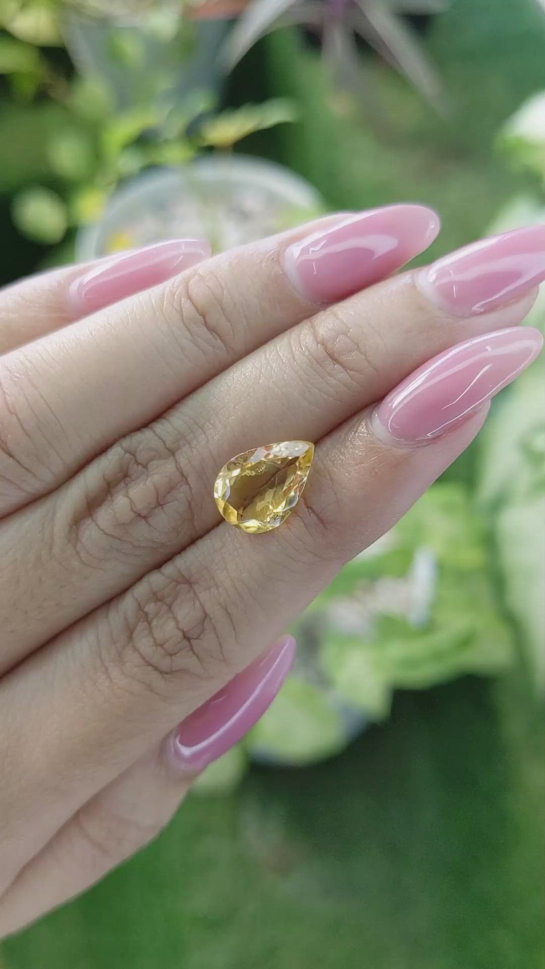 2.87 Ct. Citrine from Brazil Size Video