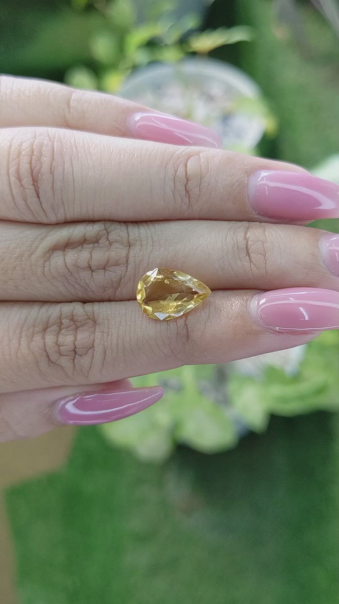 2.87 Ct. Citrine from Brazil Size Video