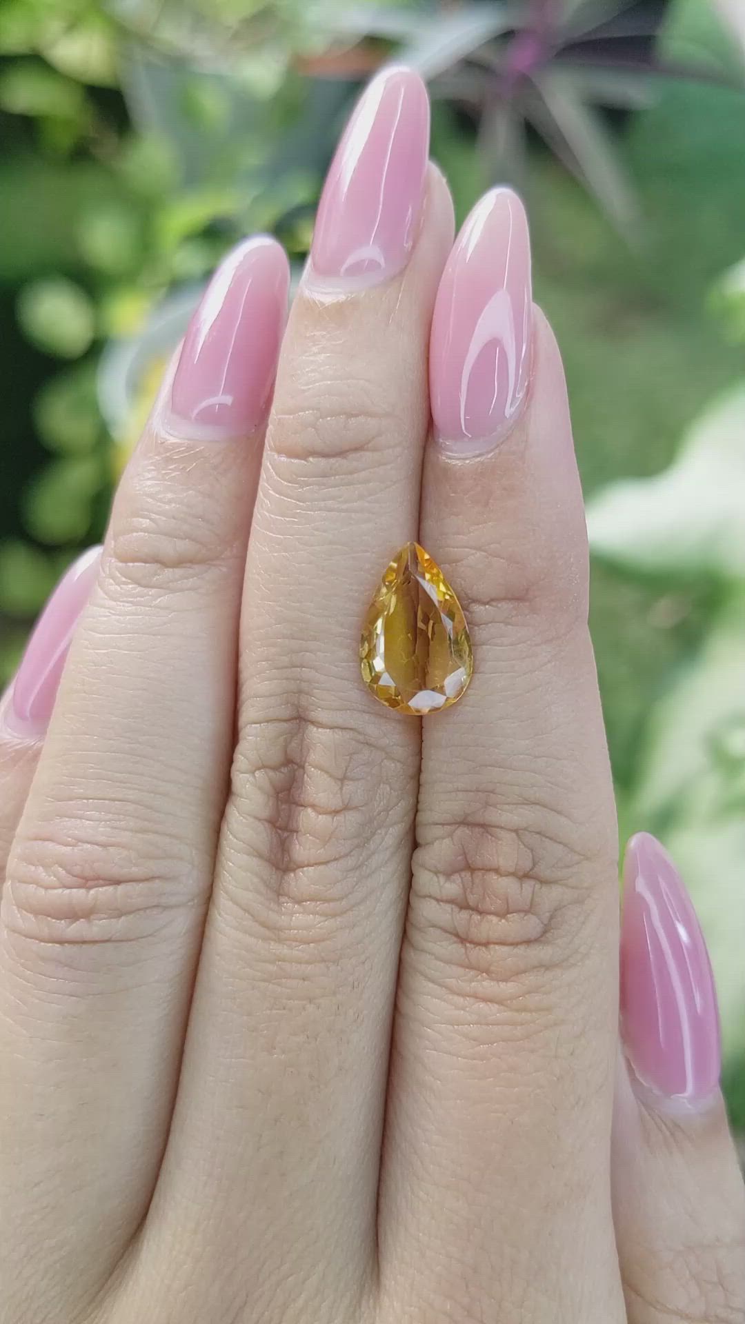 2.35 Ct. Citrine from Brazil Size Video