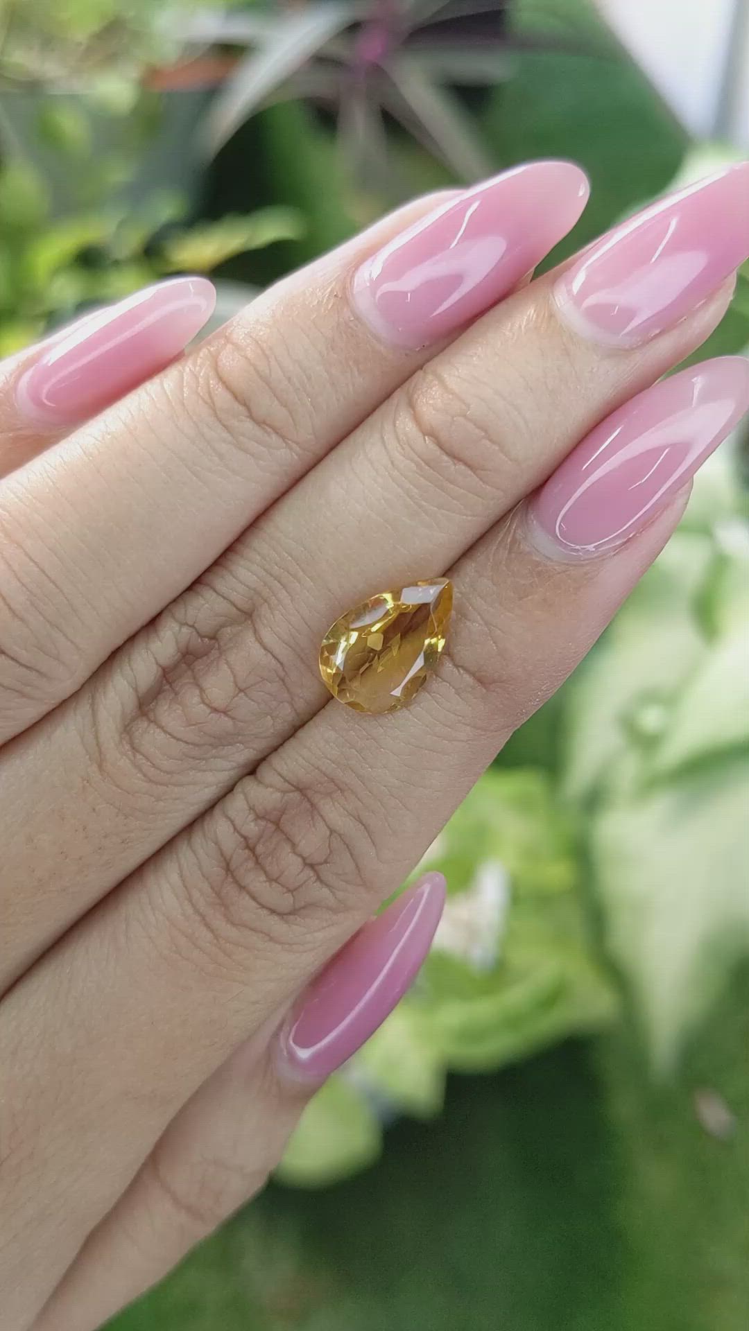 2.35 Ct. Citrine from Brazil Size Video