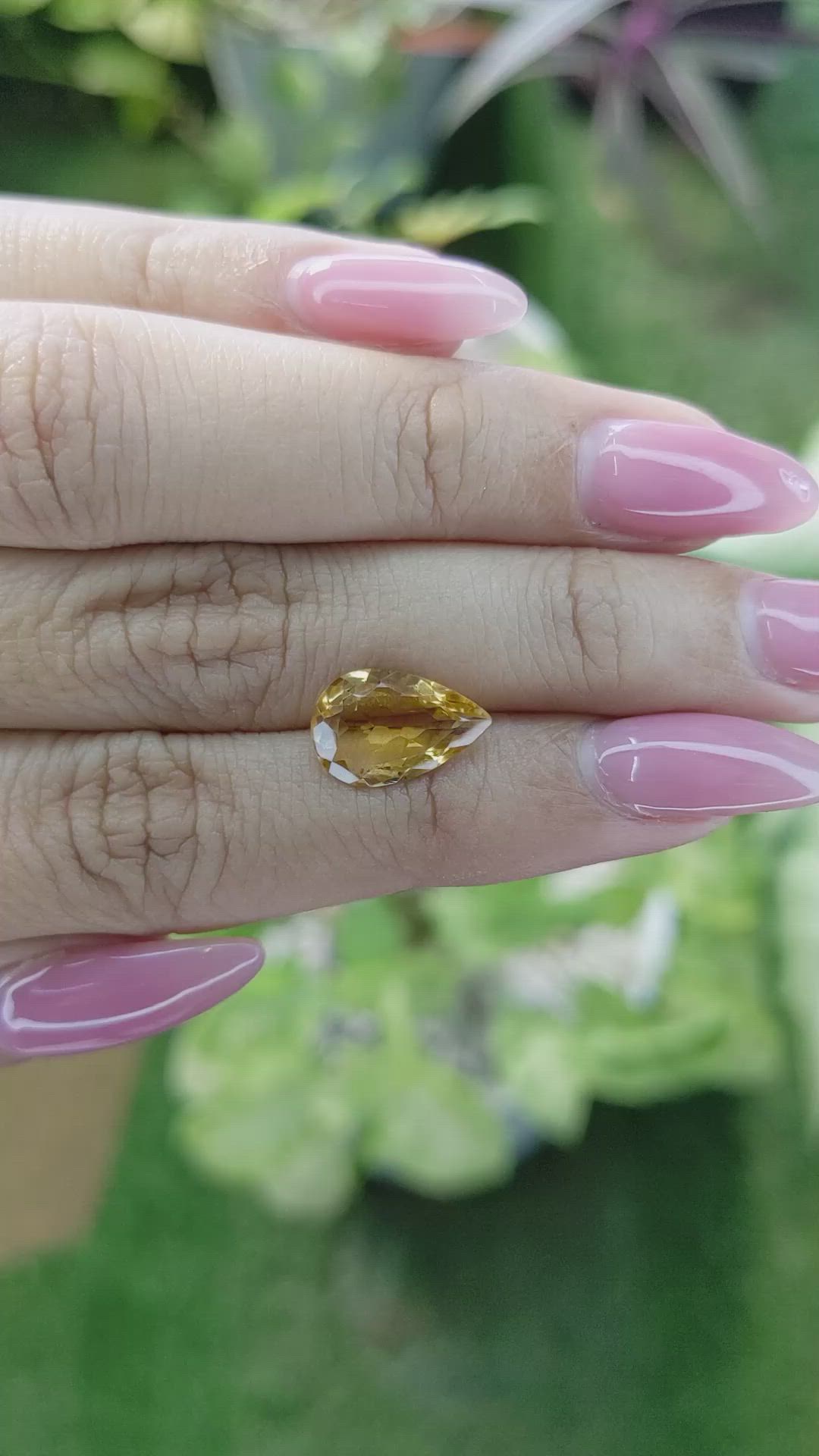 2.35 Ct. Citrine from Brazil Size Video