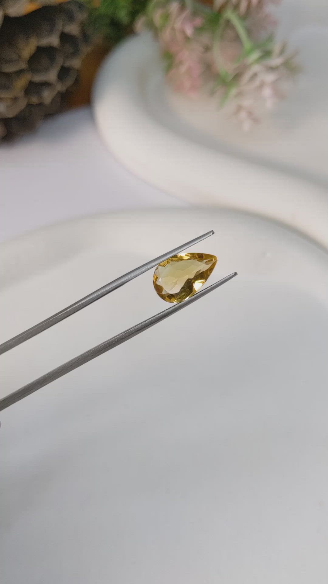 2.35 Ct. Citrine from Brazil Size Video