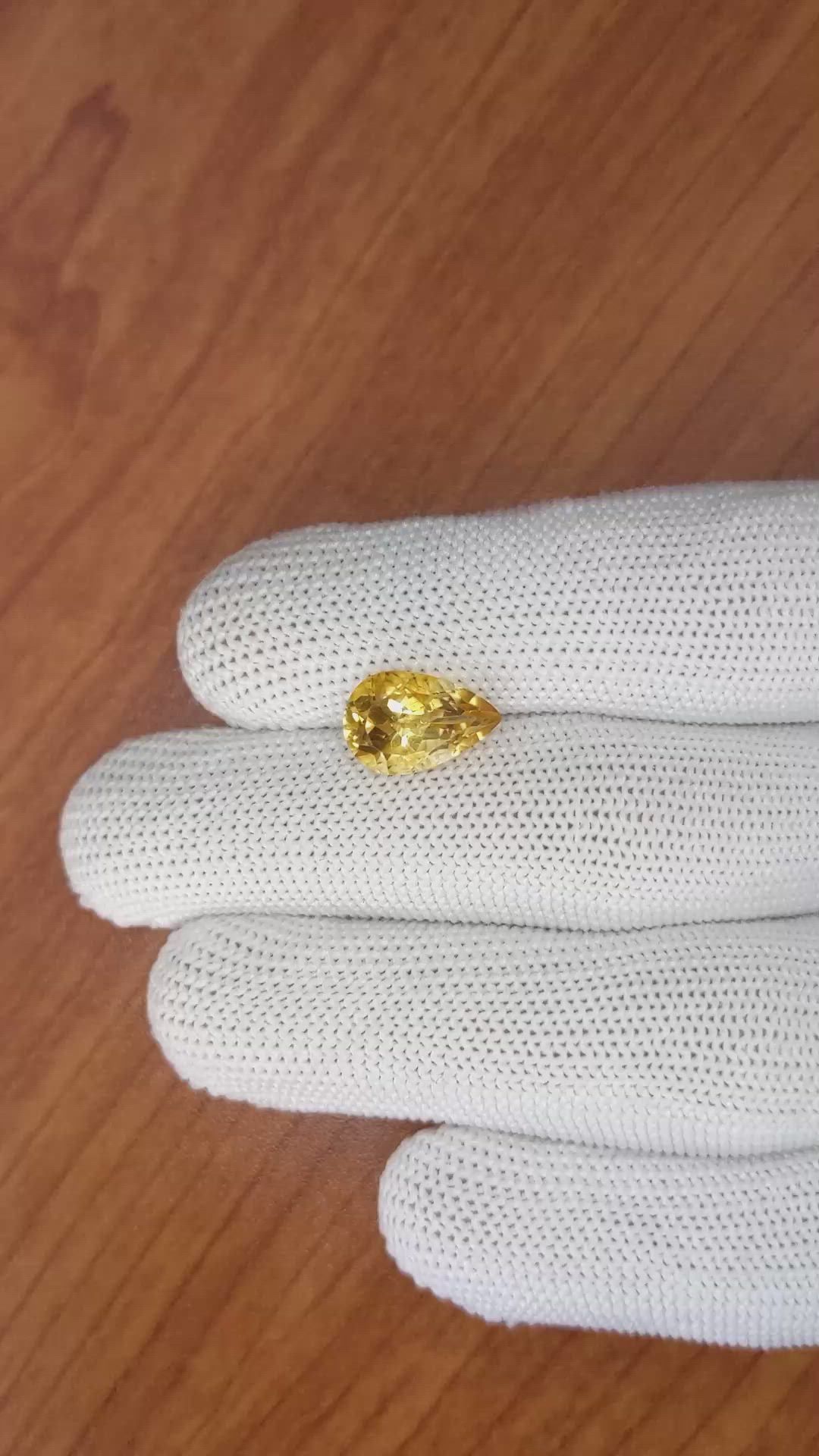 3.20 Ct. Citrine from Brazil Size Video