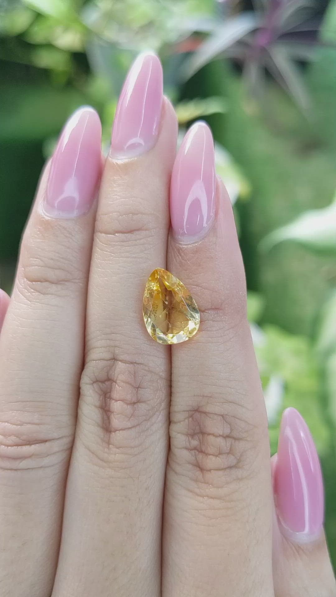 2.88 Ct. Citrine from Brazil Size Video