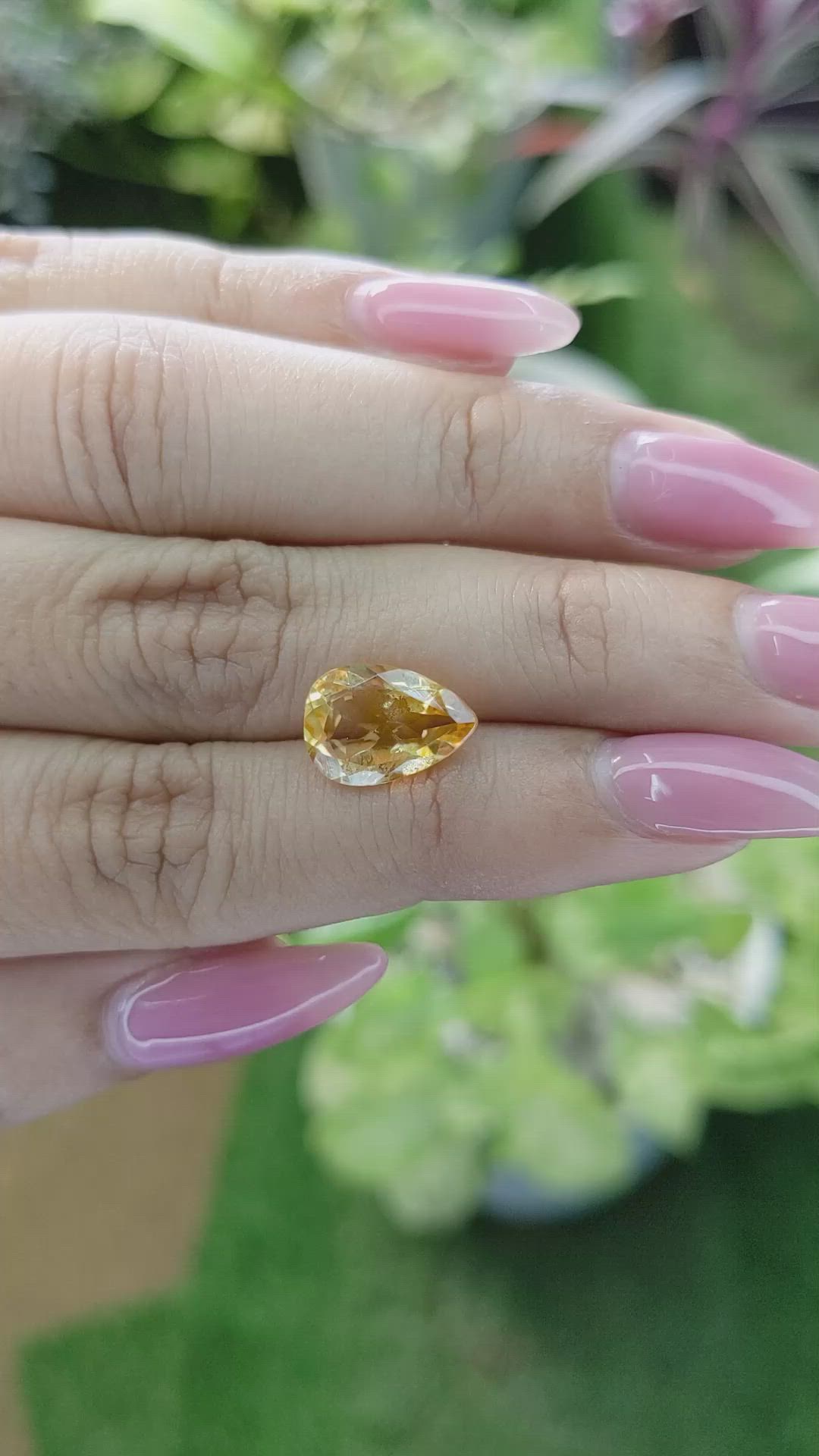 2.88 Ct. Citrine from Brazil Size Video