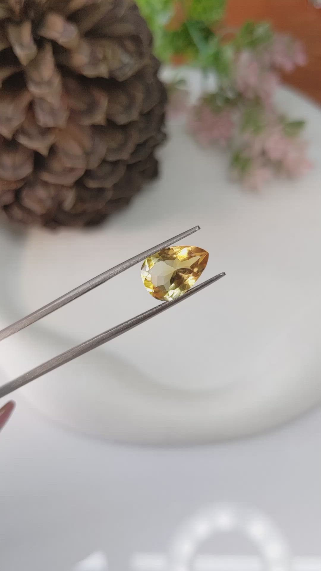 2.88 Ct. Citrine from Brazil Size Video