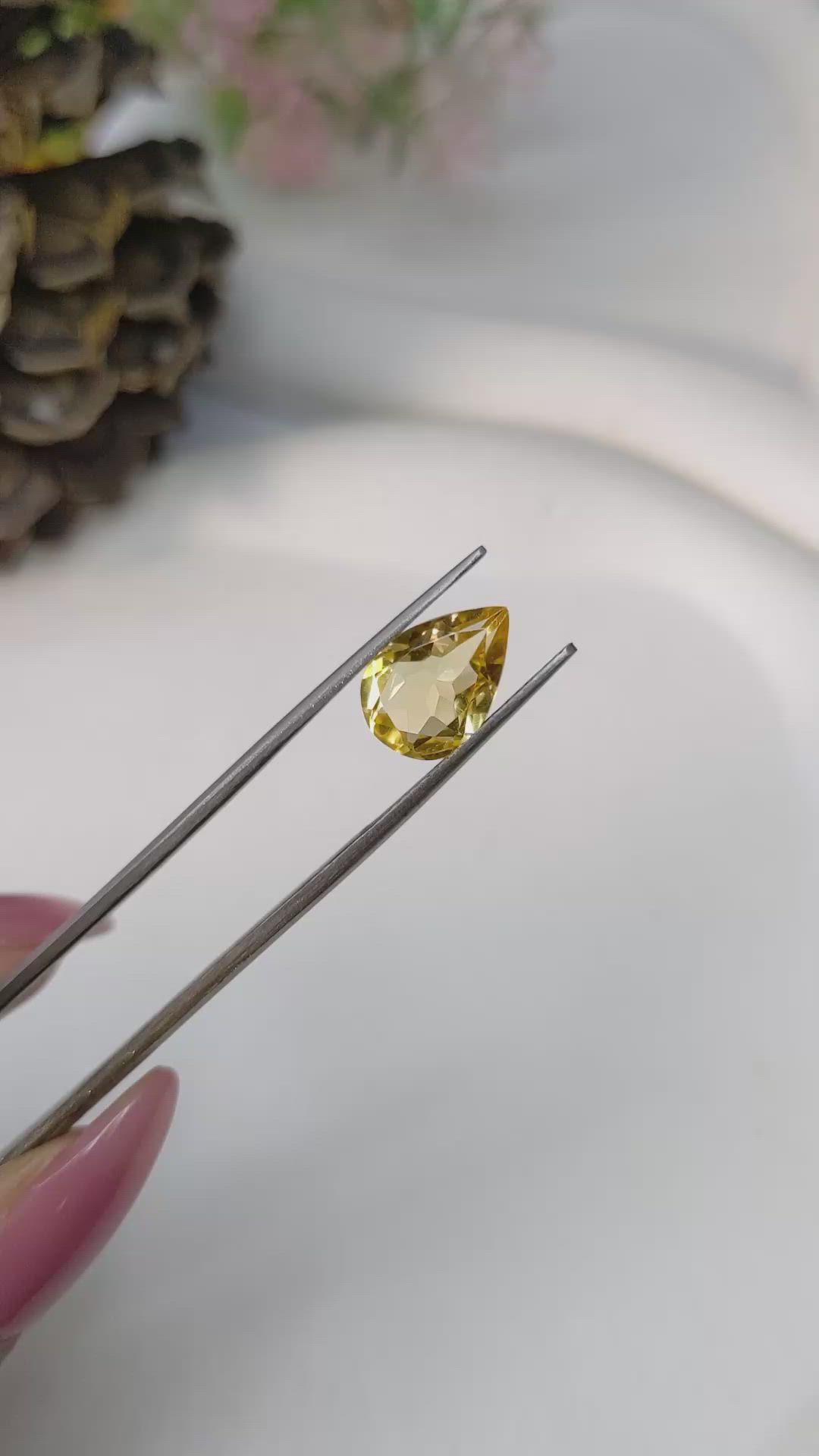 2.85 Ct. Citrine from Brazil Size Video