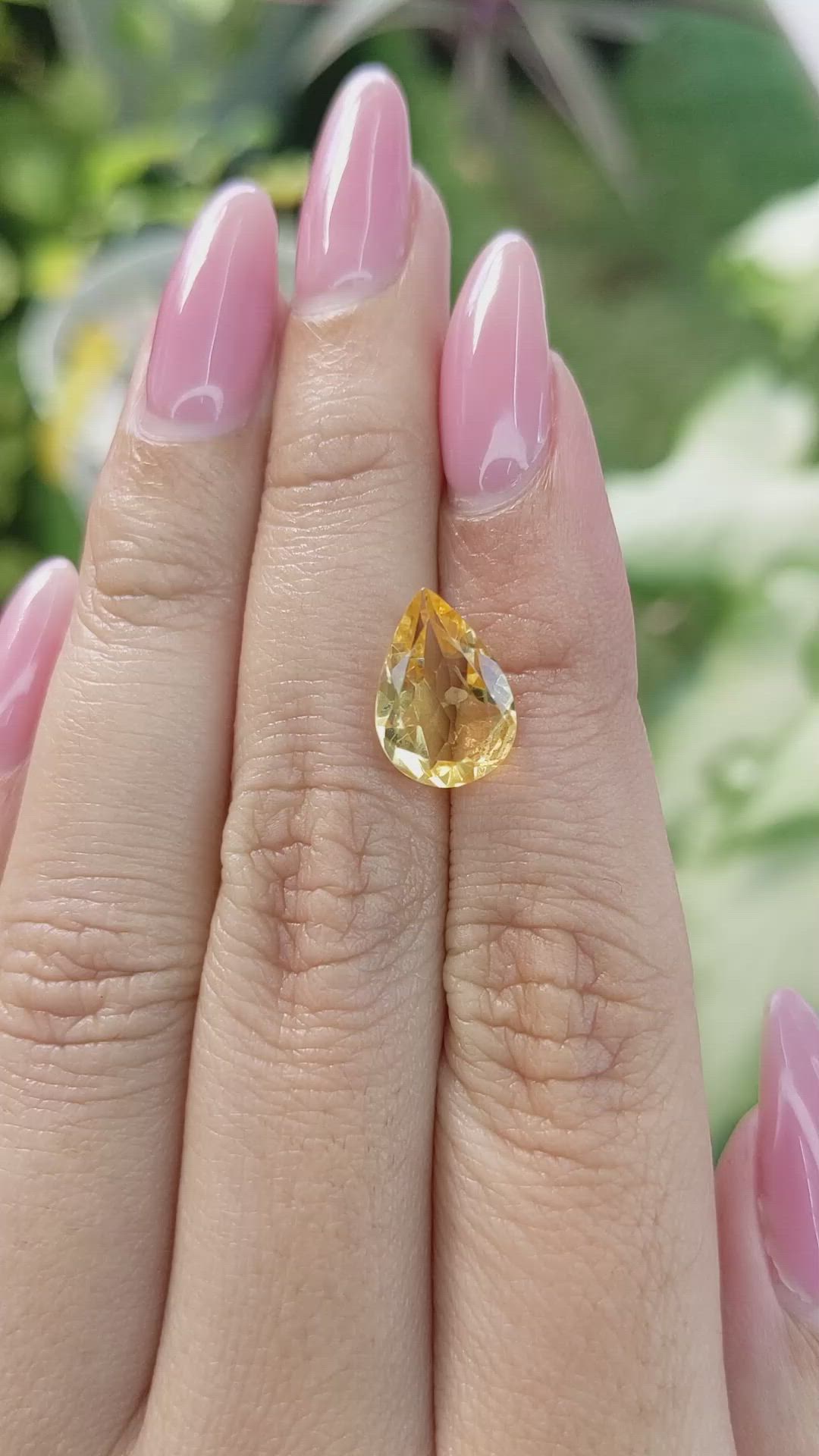 2.85 Ct. Citrine from Brazil Size Video