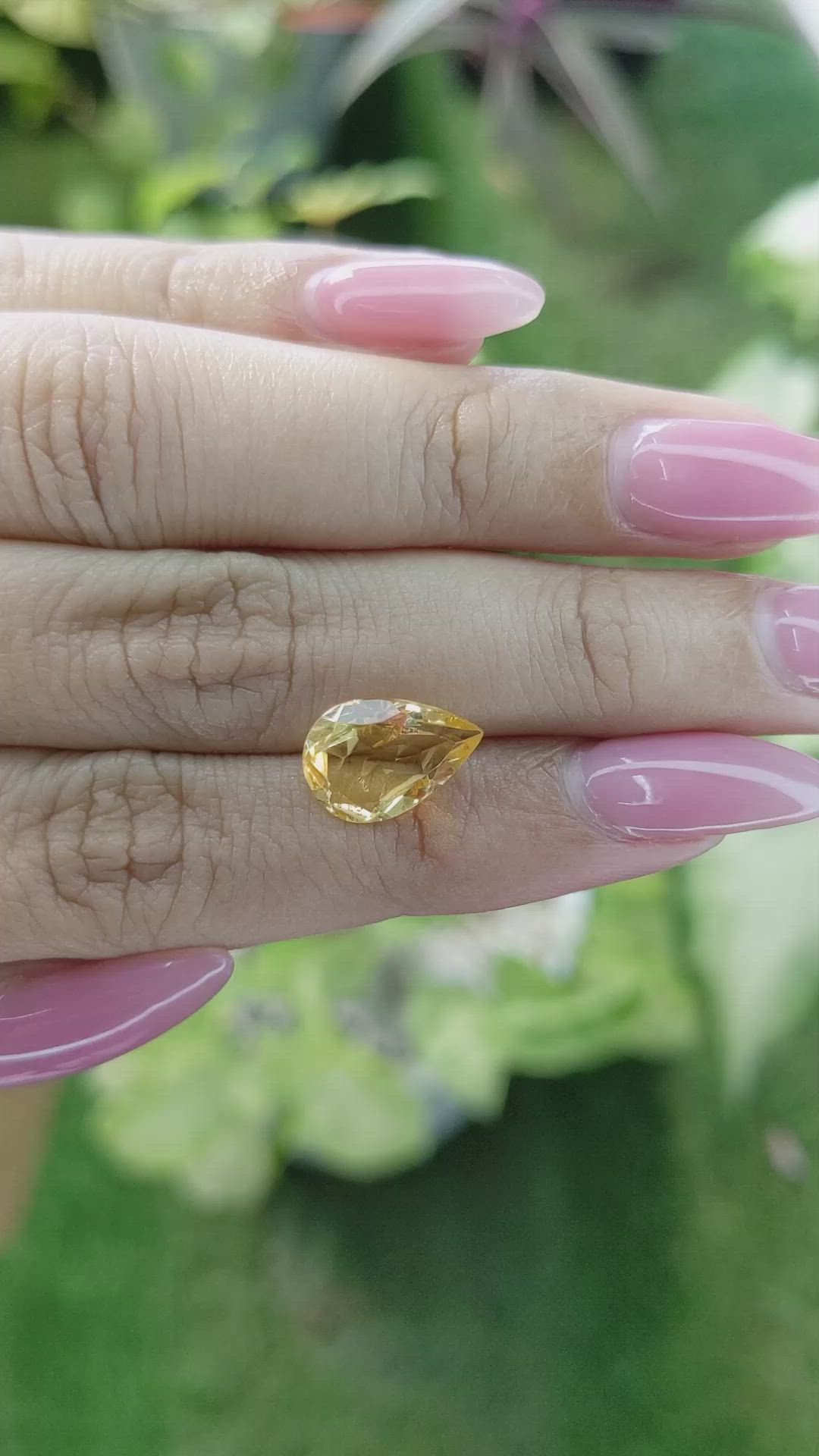 2.85 Ct. Citrine from Brazil Size Video