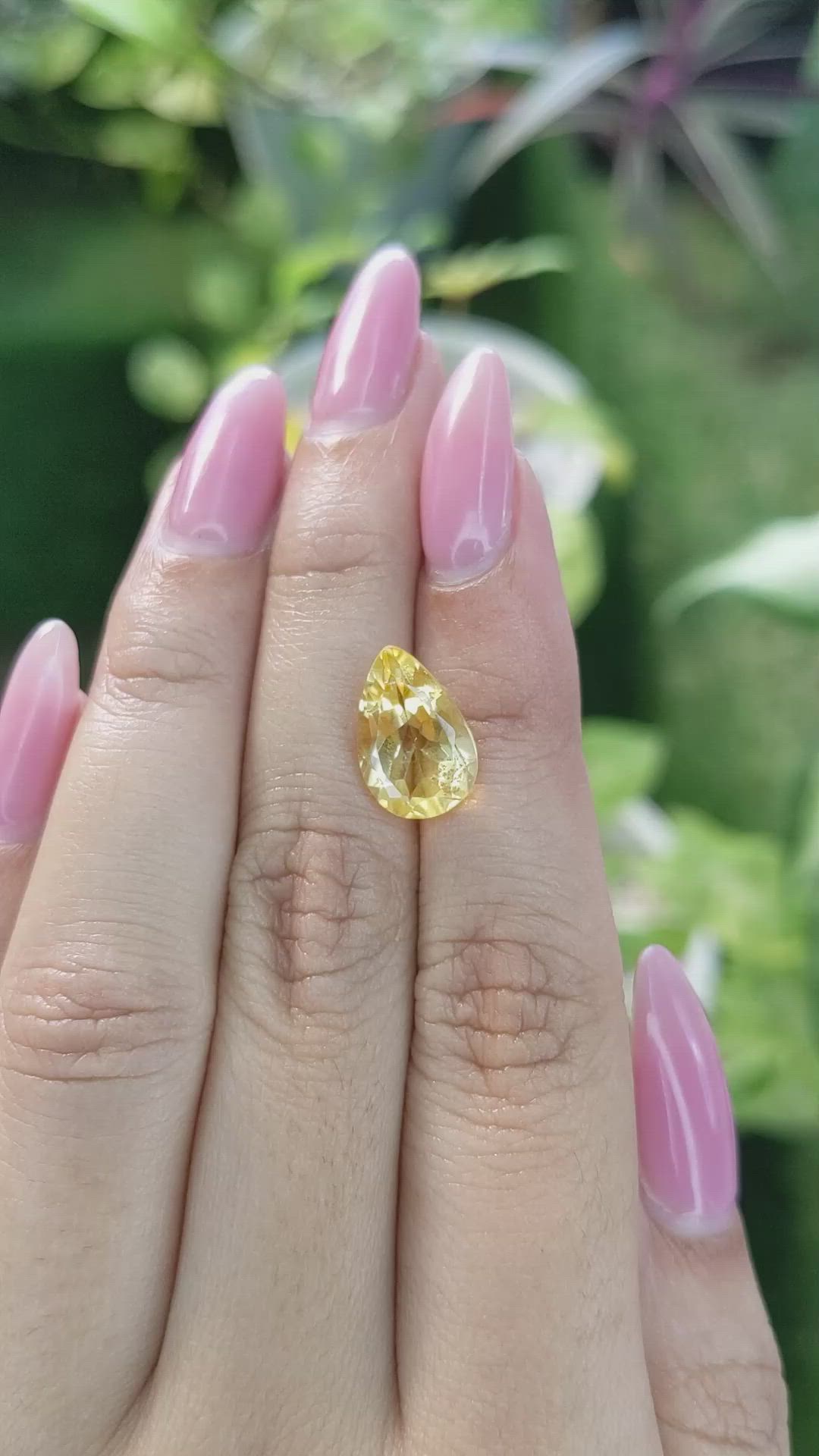 3.55 Ct. Citrine from Brazil Size Video