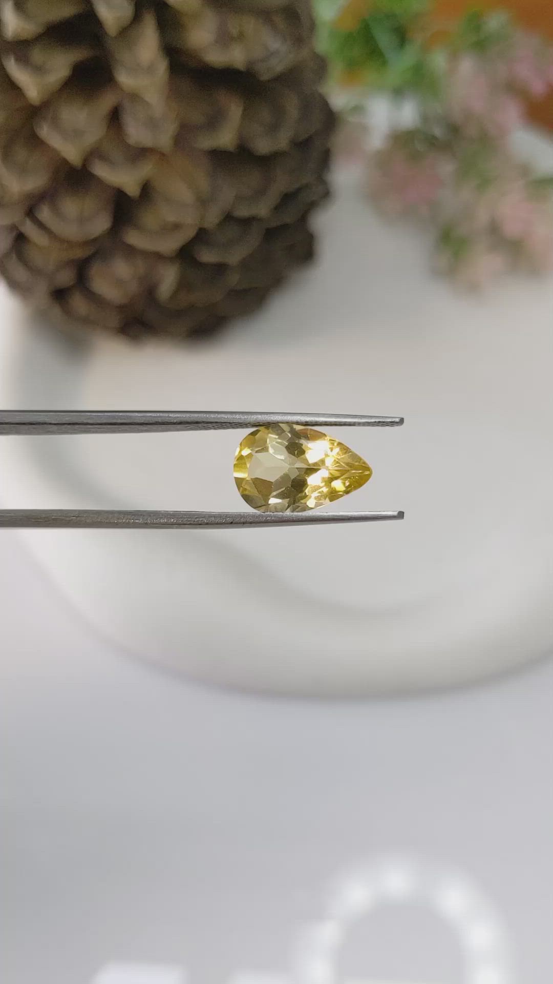 3.55 Ct. Citrine from Brazil Size Video