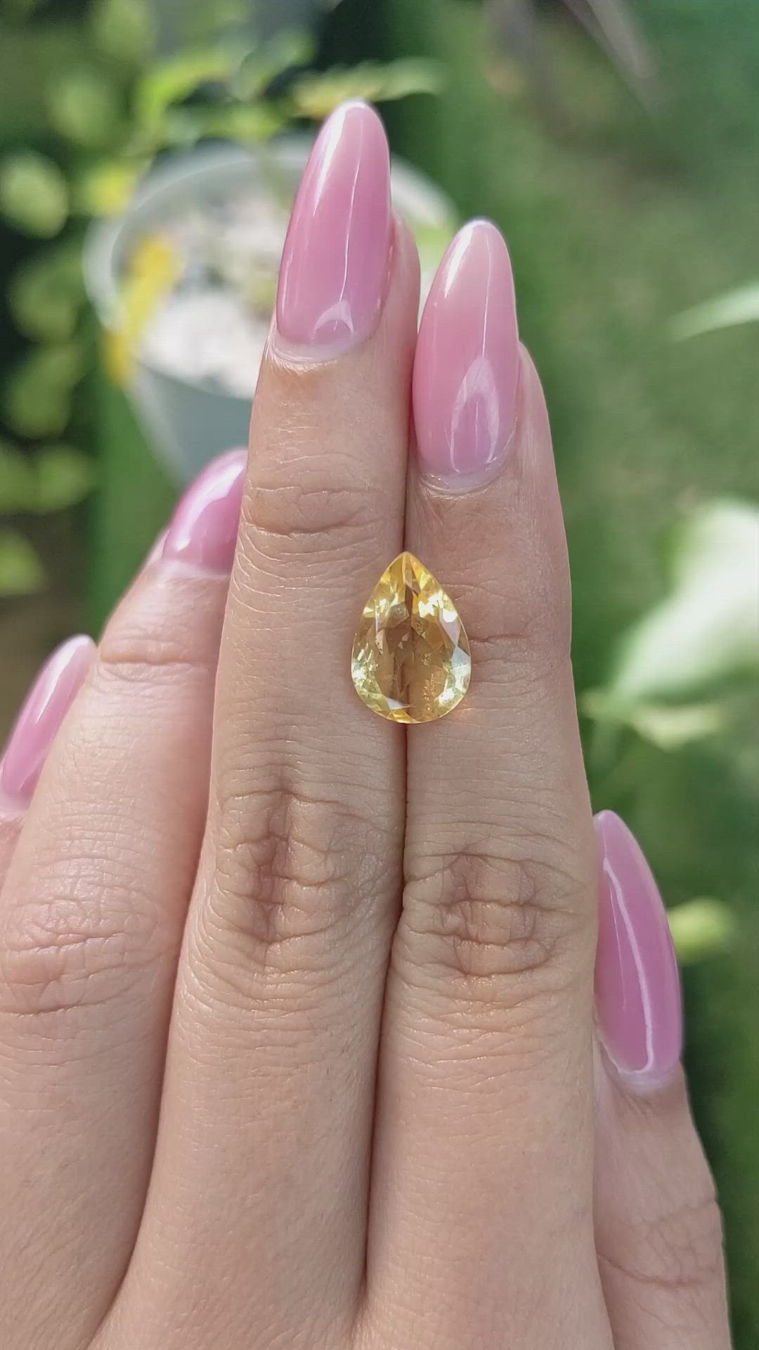 2.95 Ct. Citrine from Brazil Size Video