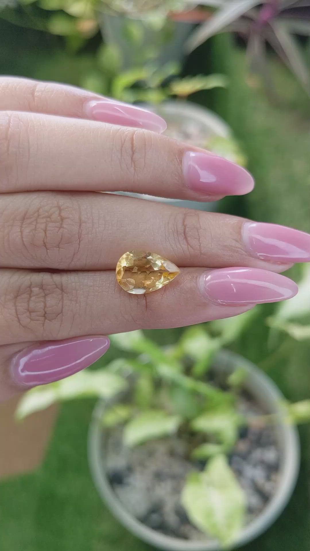 2.95 Ct. Citrine from Brazil Size Video