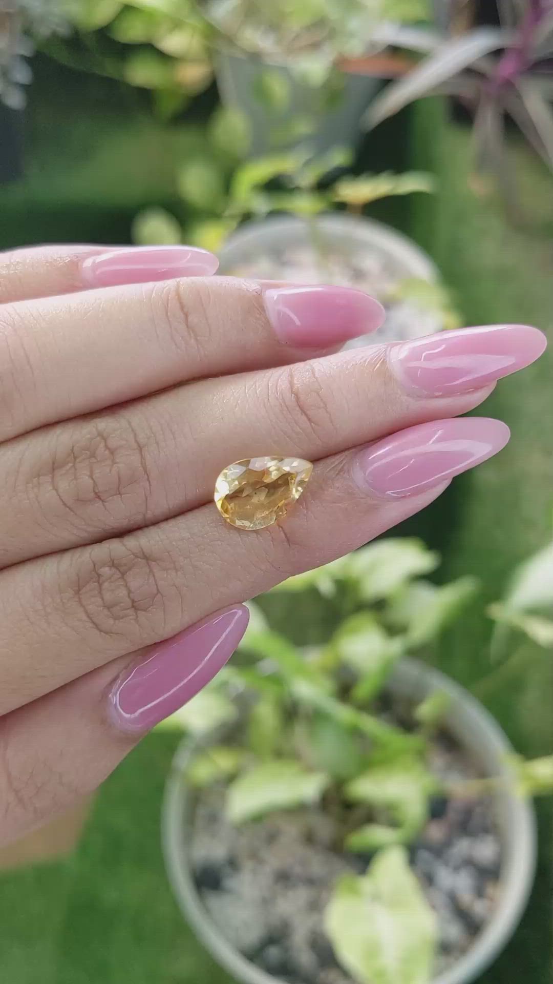 2.95 Ct. Citrine from Brazil Size Video