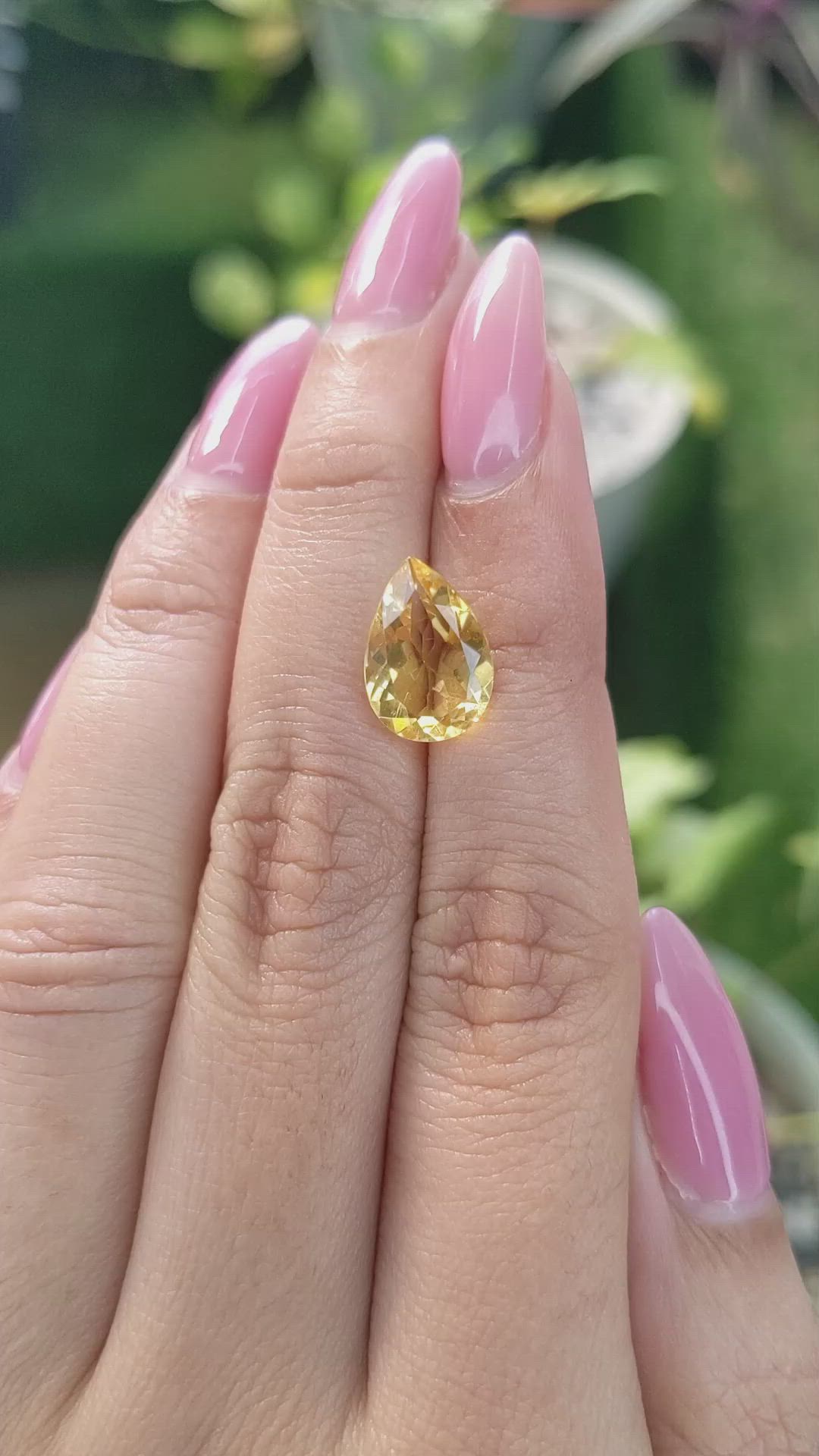 2.93 Ct. Citrine from Brazil Size Video