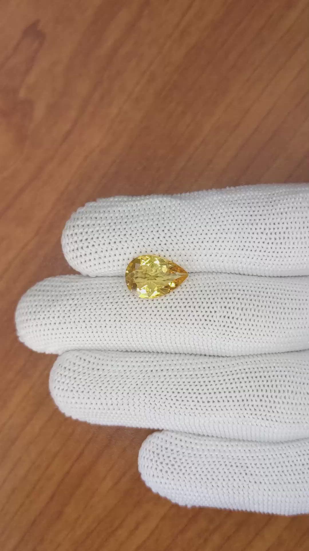 2.93 Ct. Citrine from Brazil Size Video