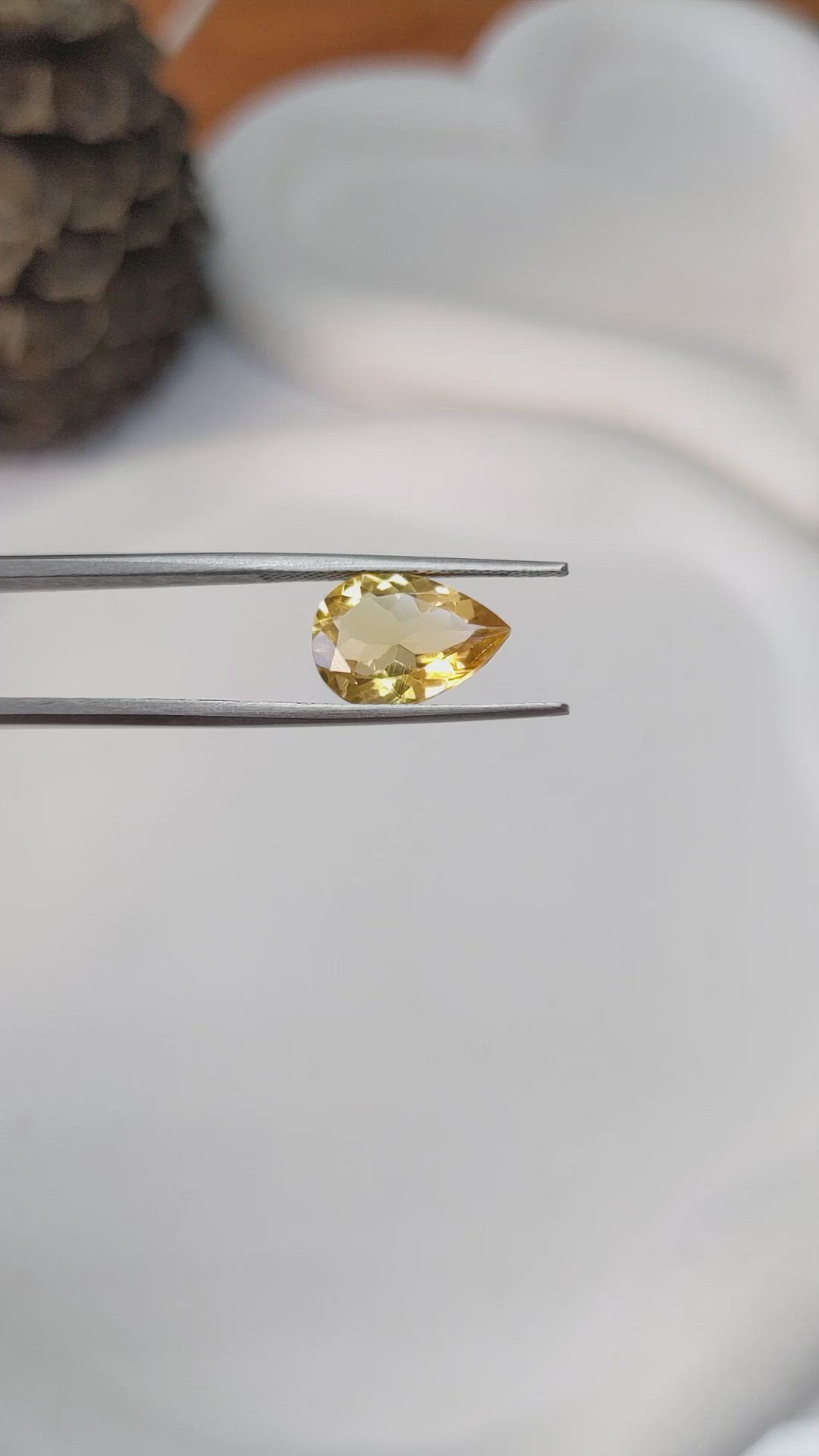 2.93 Ct. Citrine from Brazil Size Video