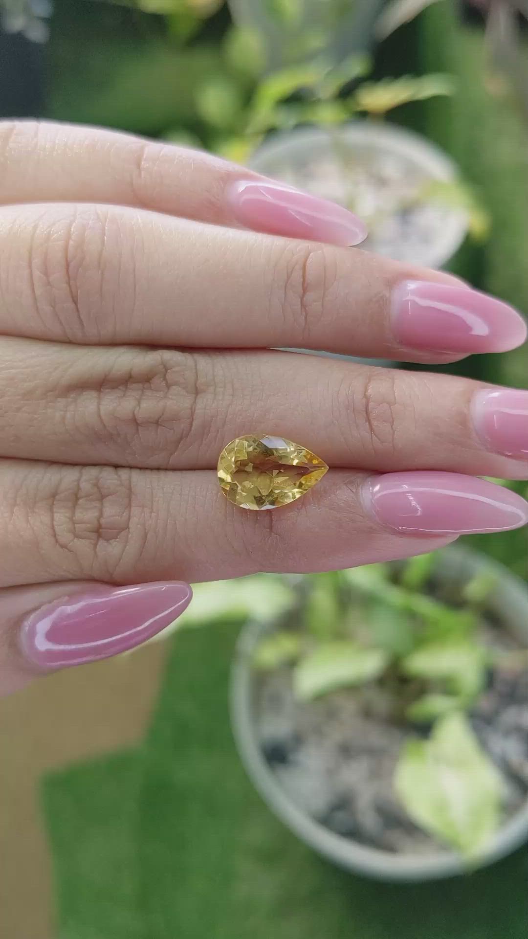 2.93 Ct. Citrine from Brazil Size Video