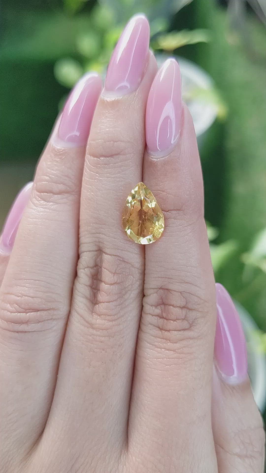 3.18 Ct. Citrine from Brazil Size Video