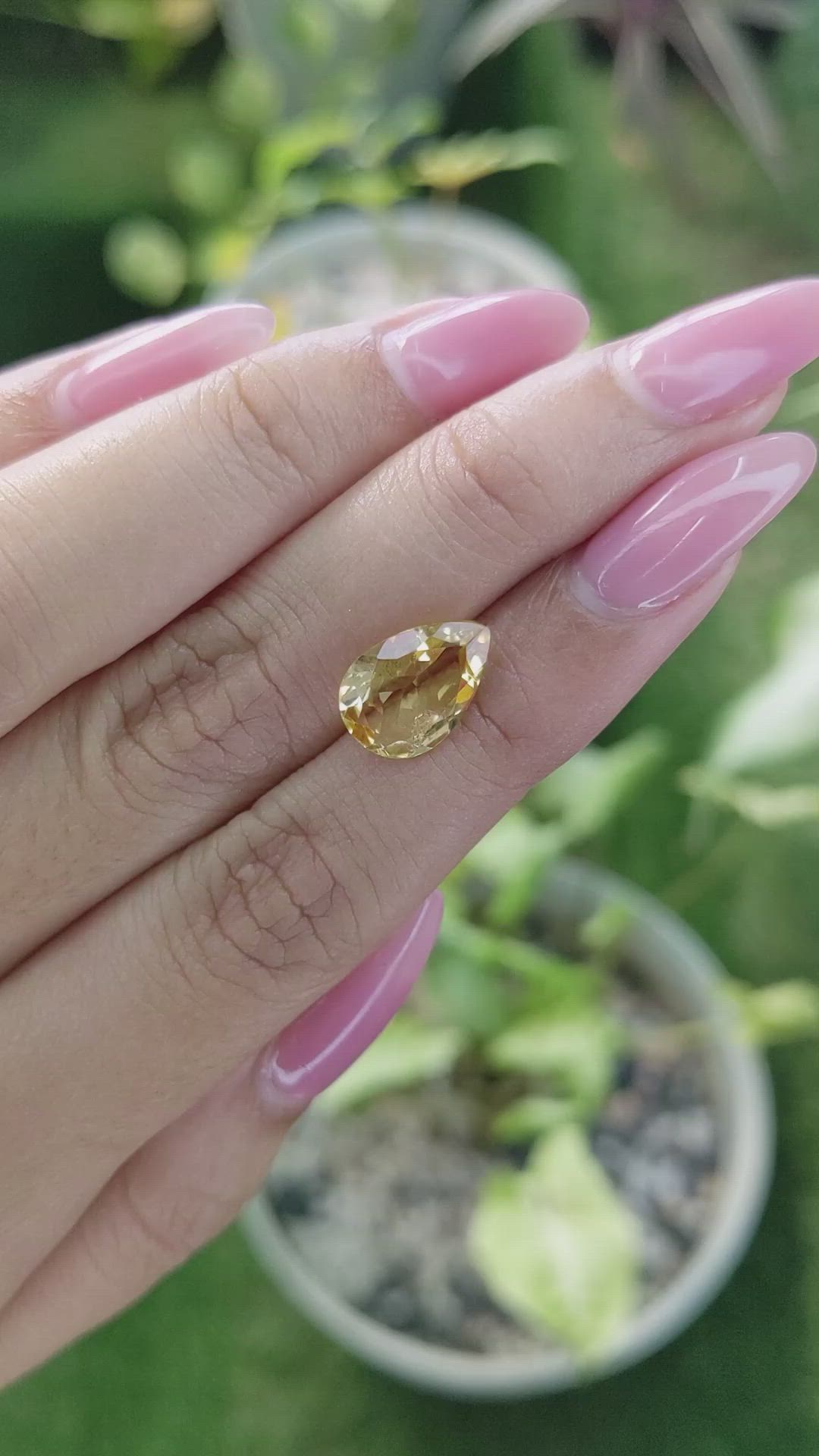 2.80 Ct. Citrine from Brazil Size Video