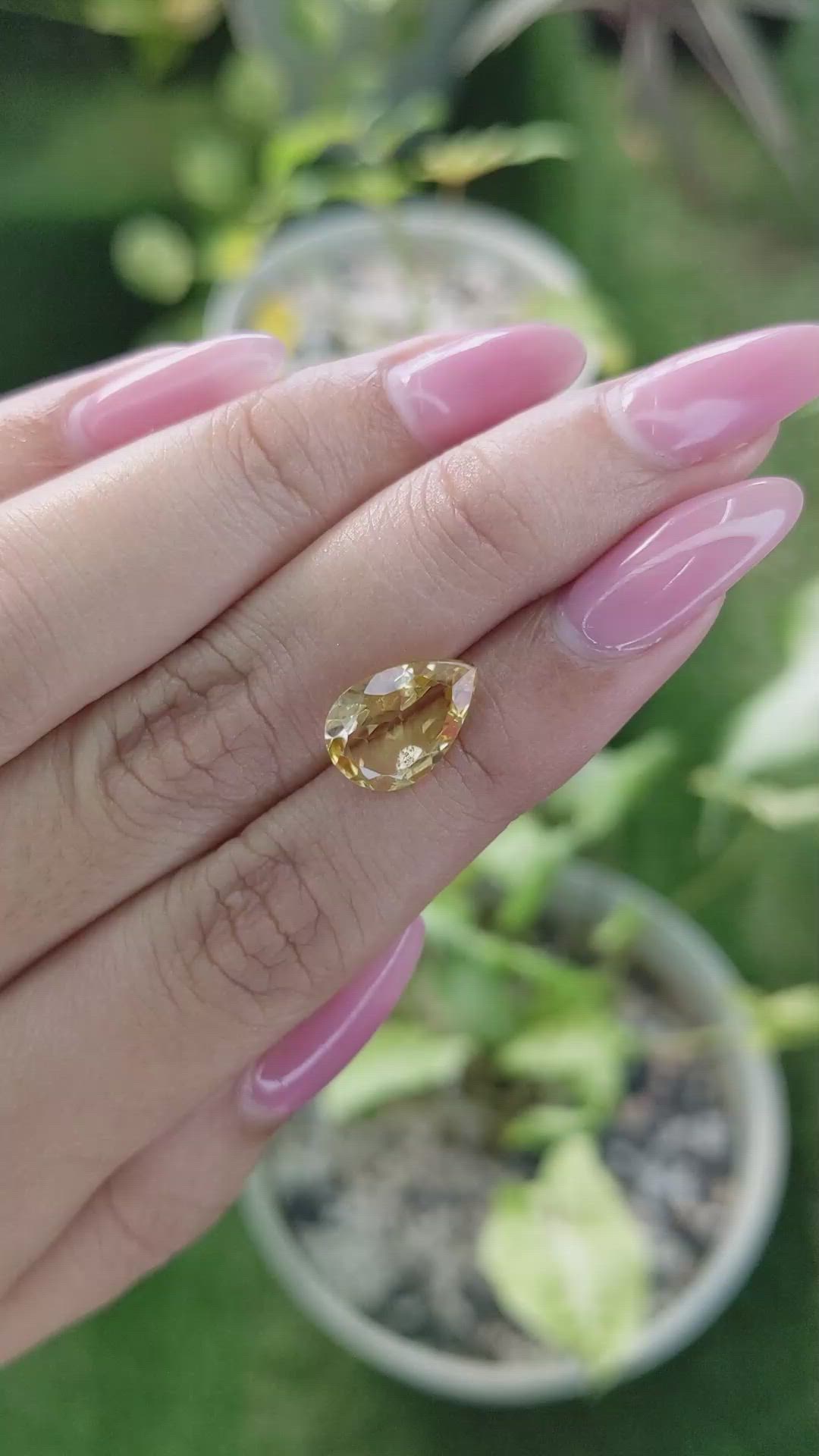2.80 Ct. Citrine from Brazil Size Video