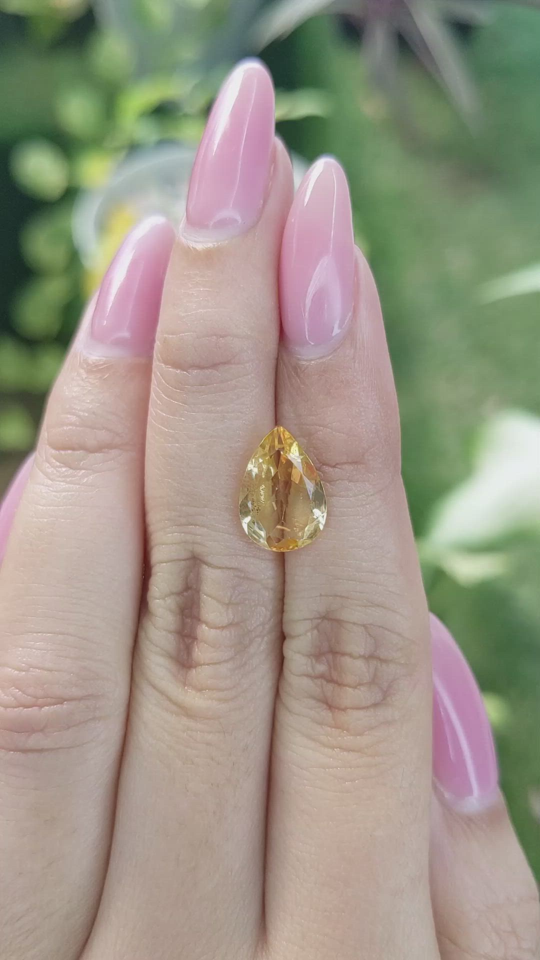 2.80 Ct. Citrine from Brazil Size Video