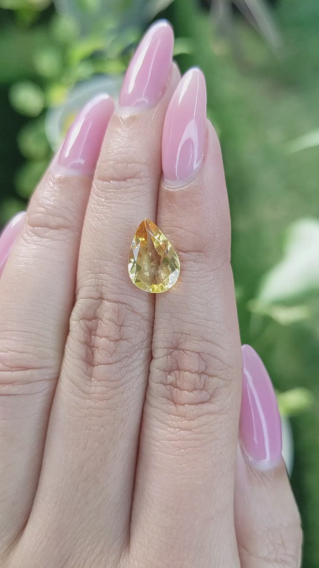 2.63 Ct. Citrine from Brazil Size Video