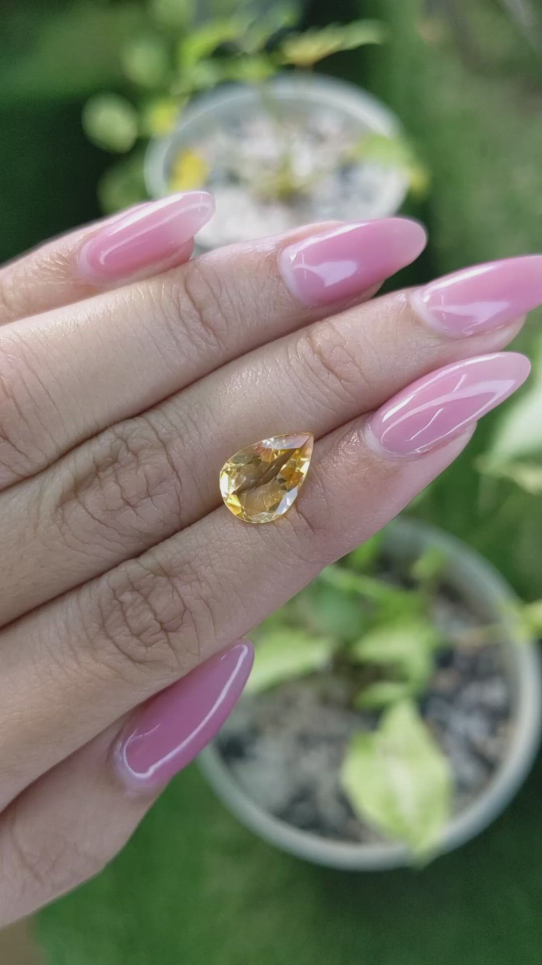 2.63 Ct. Citrine from Brazil Size Video