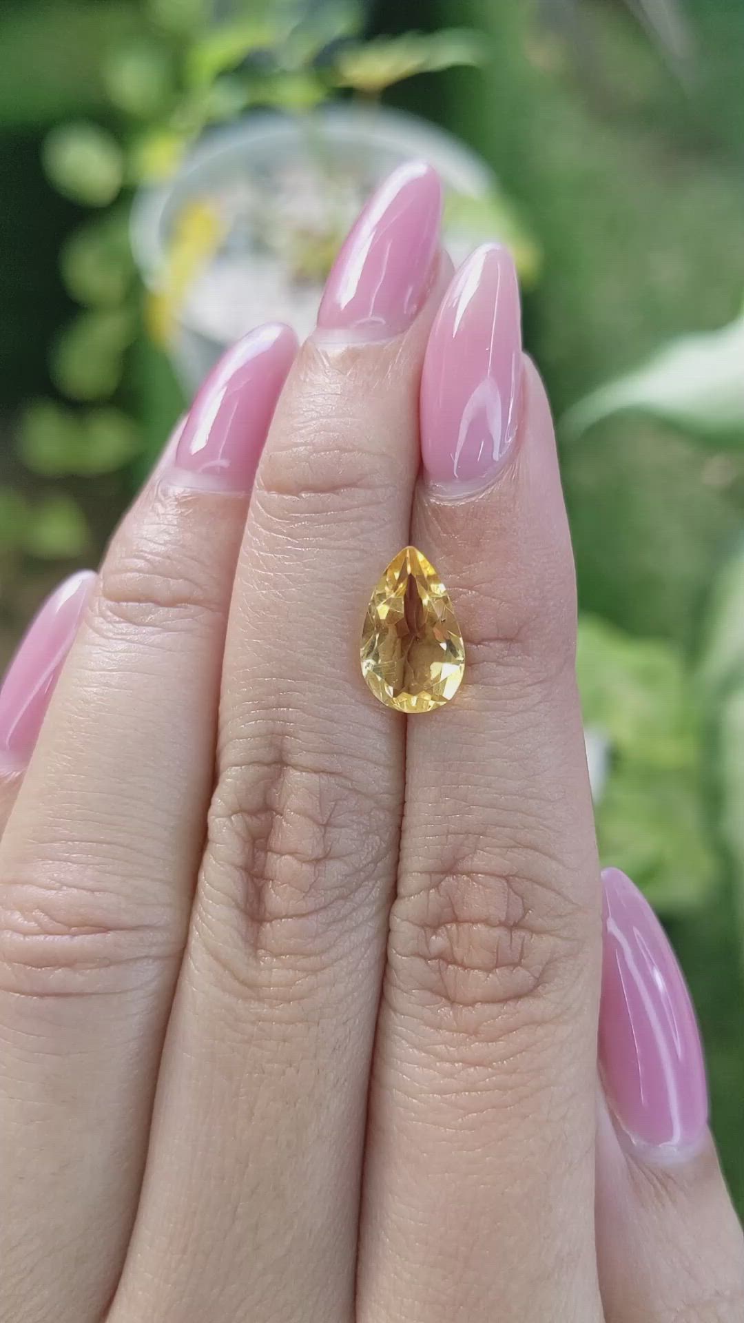 2.43 Ct. Citrine from Brazil Size Video