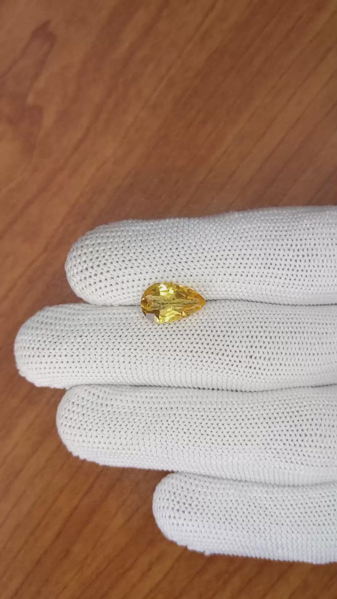 2.43 Ct. Citrine from Brazil Size Video