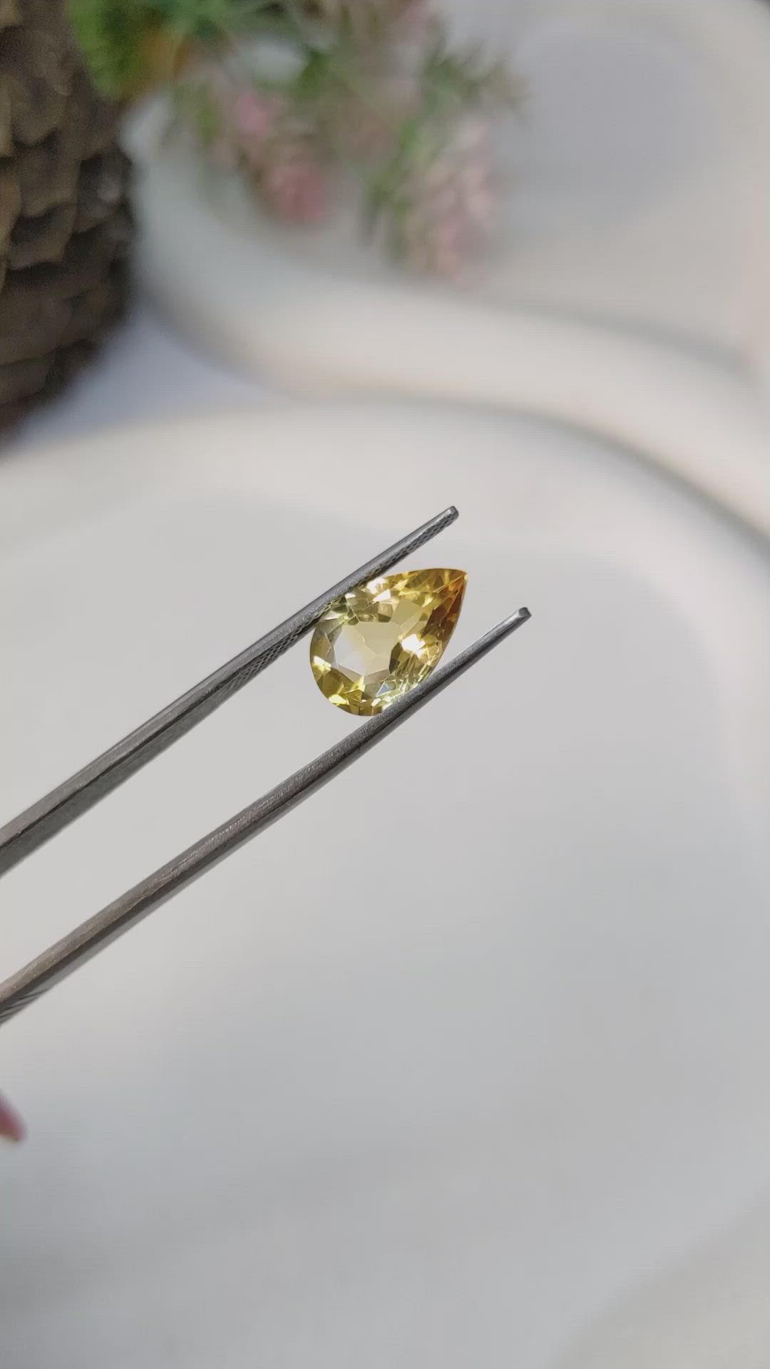 3.54 Ct. Citrine from Brazil Size Video