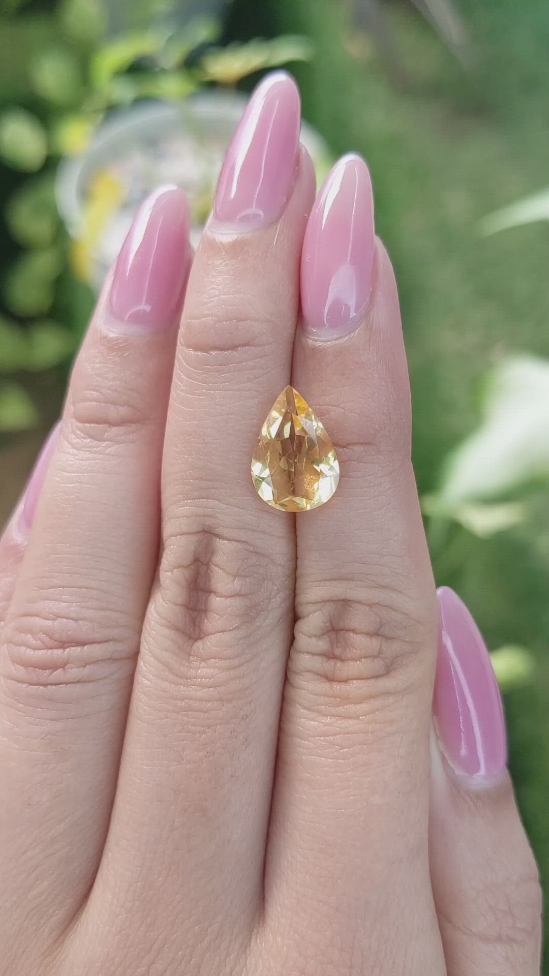 2.88 Ct. Citrine from Brazil Size Video