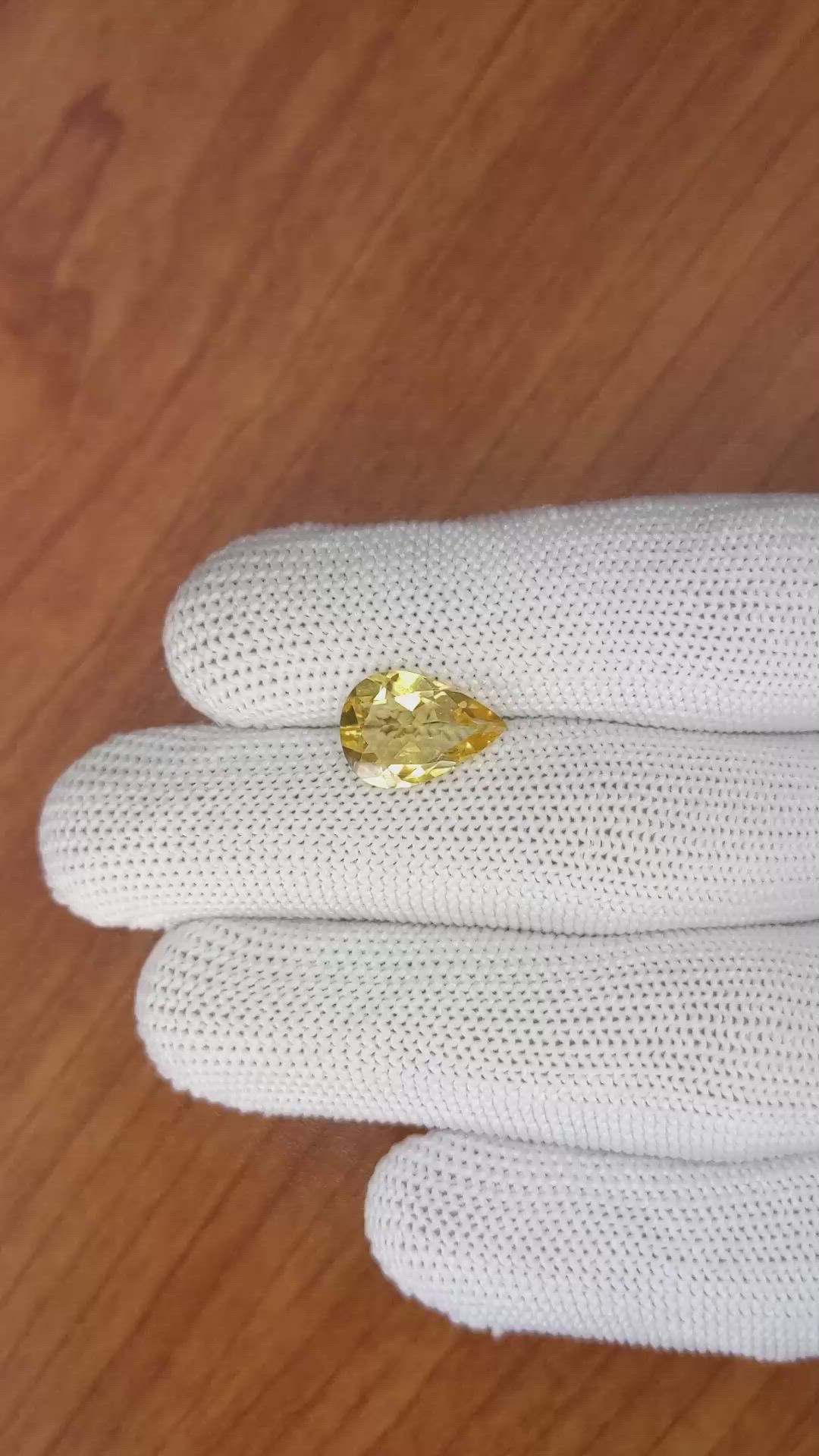 2.88 Ct. Citrine from Brazil Size Video