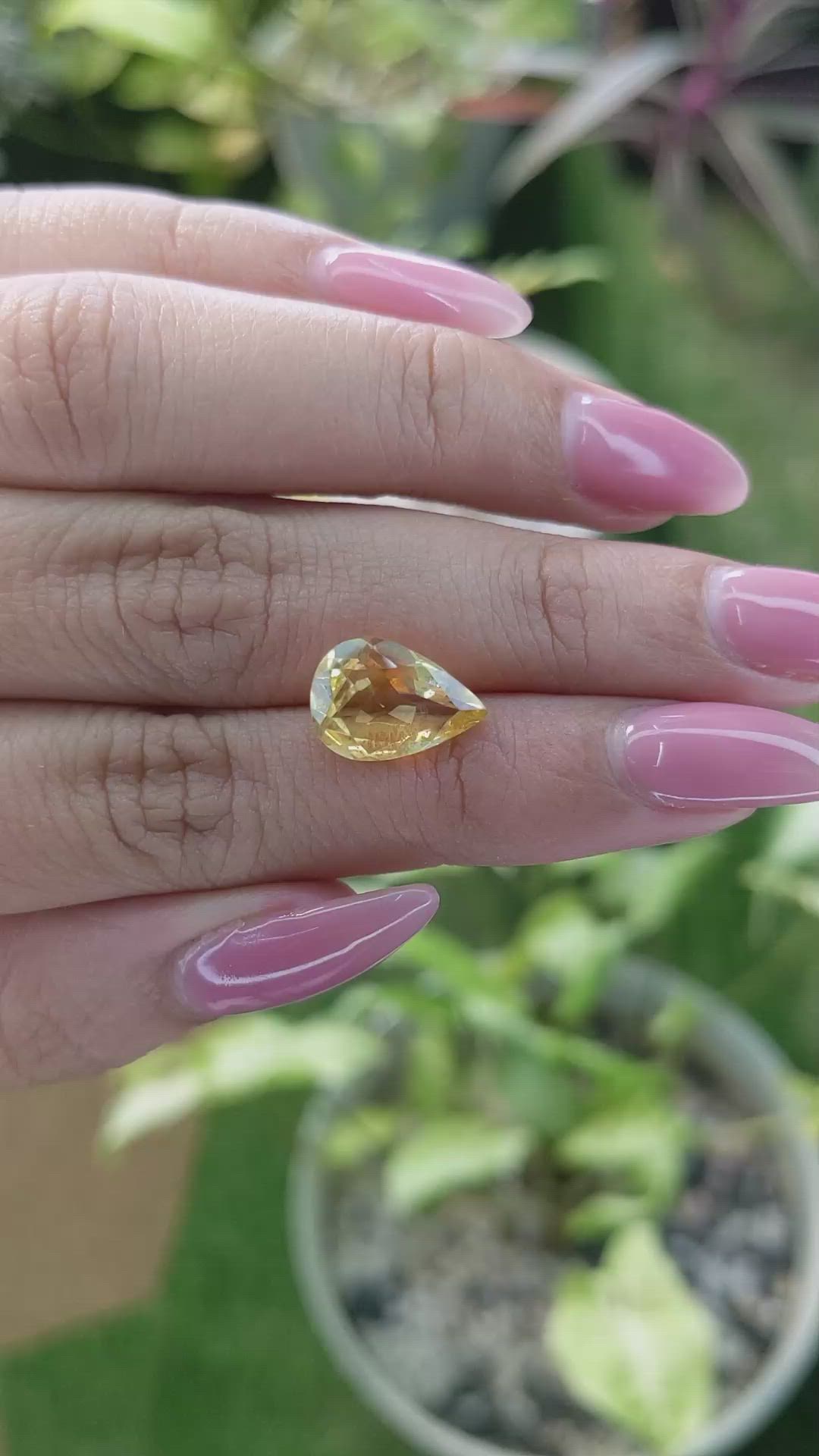 2.88 Ct. Citrine from Brazil Size Video