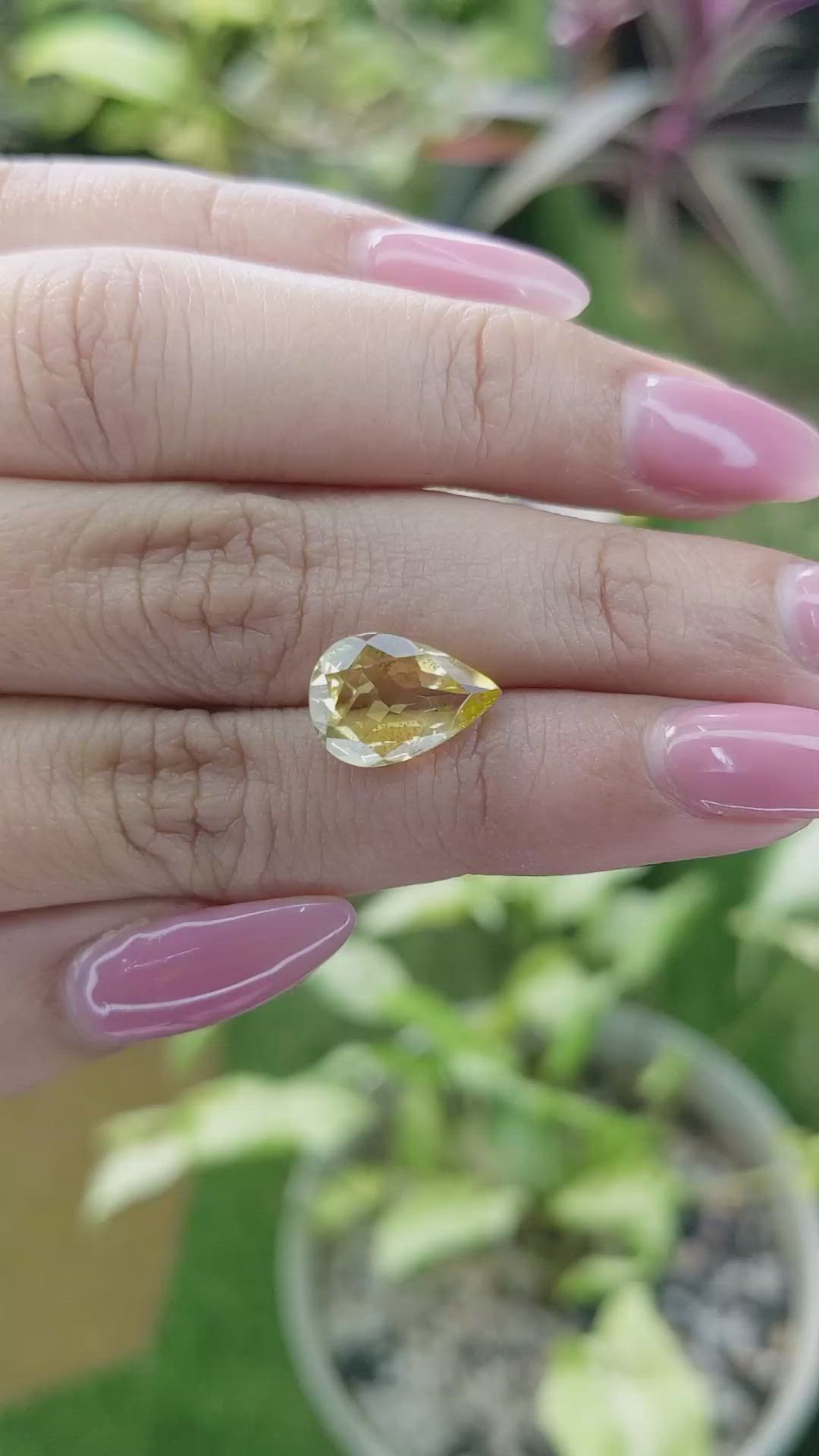 2.88 Ct. Citrine from Brazil Size Video