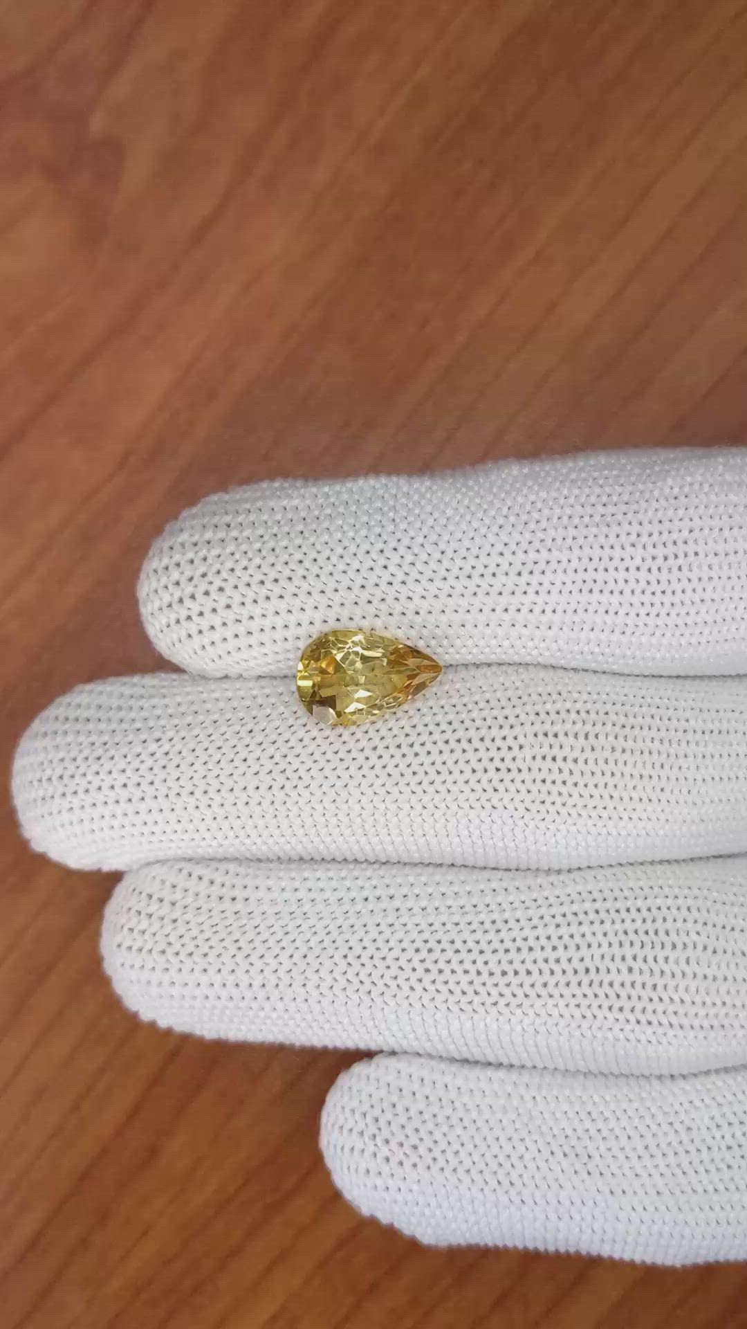 2.69 Ct. Citrine from Brazil Size Video