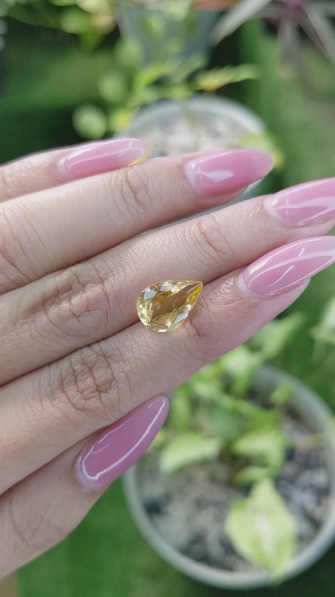 2.92 Ct. Citrine from Brazil Size Video