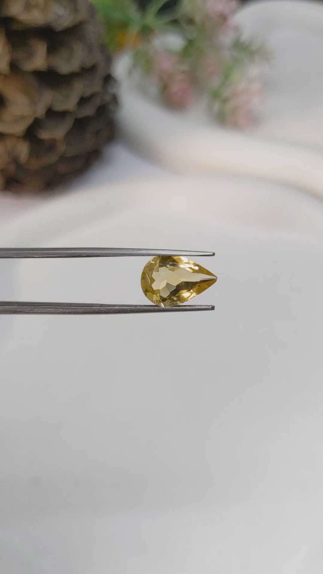 2.92 Ct. Citrine from Brazil Size Video