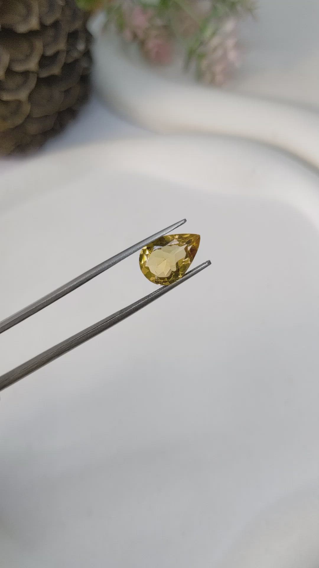 2.74 Ct. Citrine from Brazil Size Video