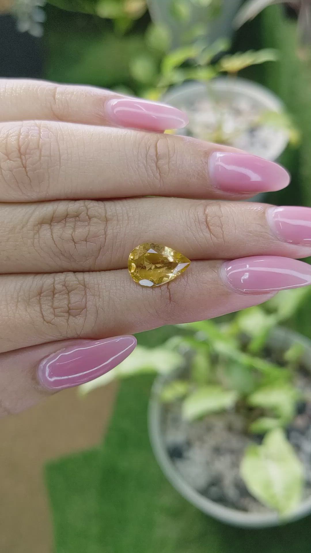 2.74 Ct. Citrine from Brazil Size Video
