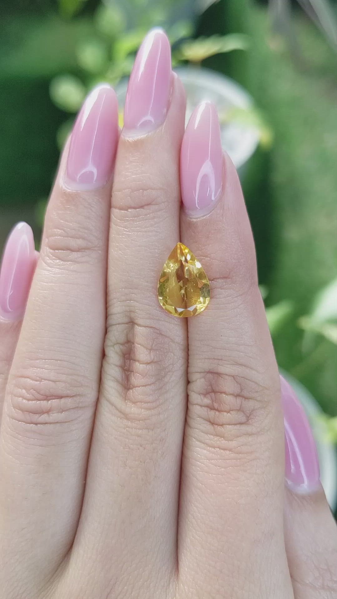 2.74 Ct. Citrine from Brazil Size Video